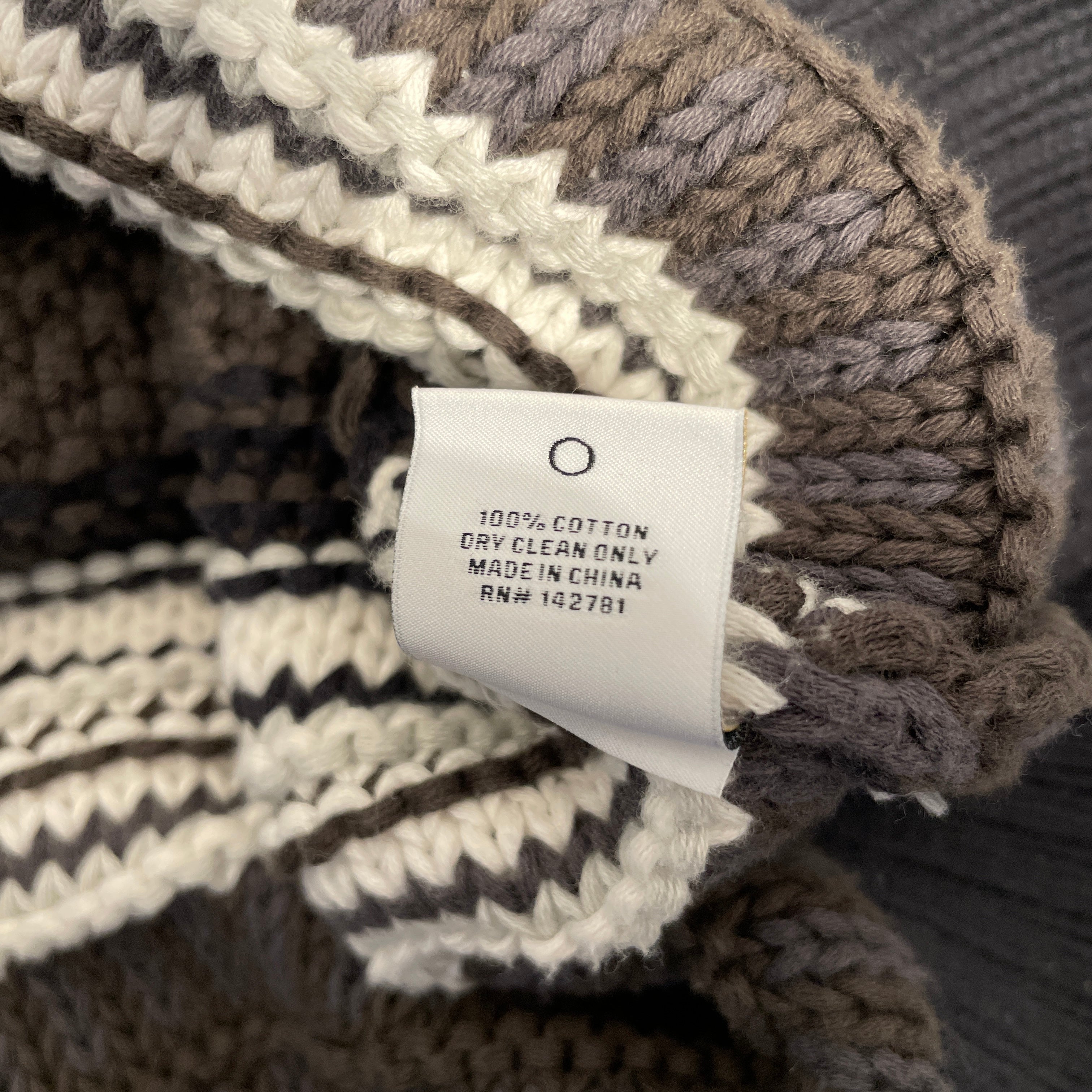 AIME LEON DORE/Knitted Vest/XL/Stripe/Wool/MLT/Grey/white knitted vest view 3