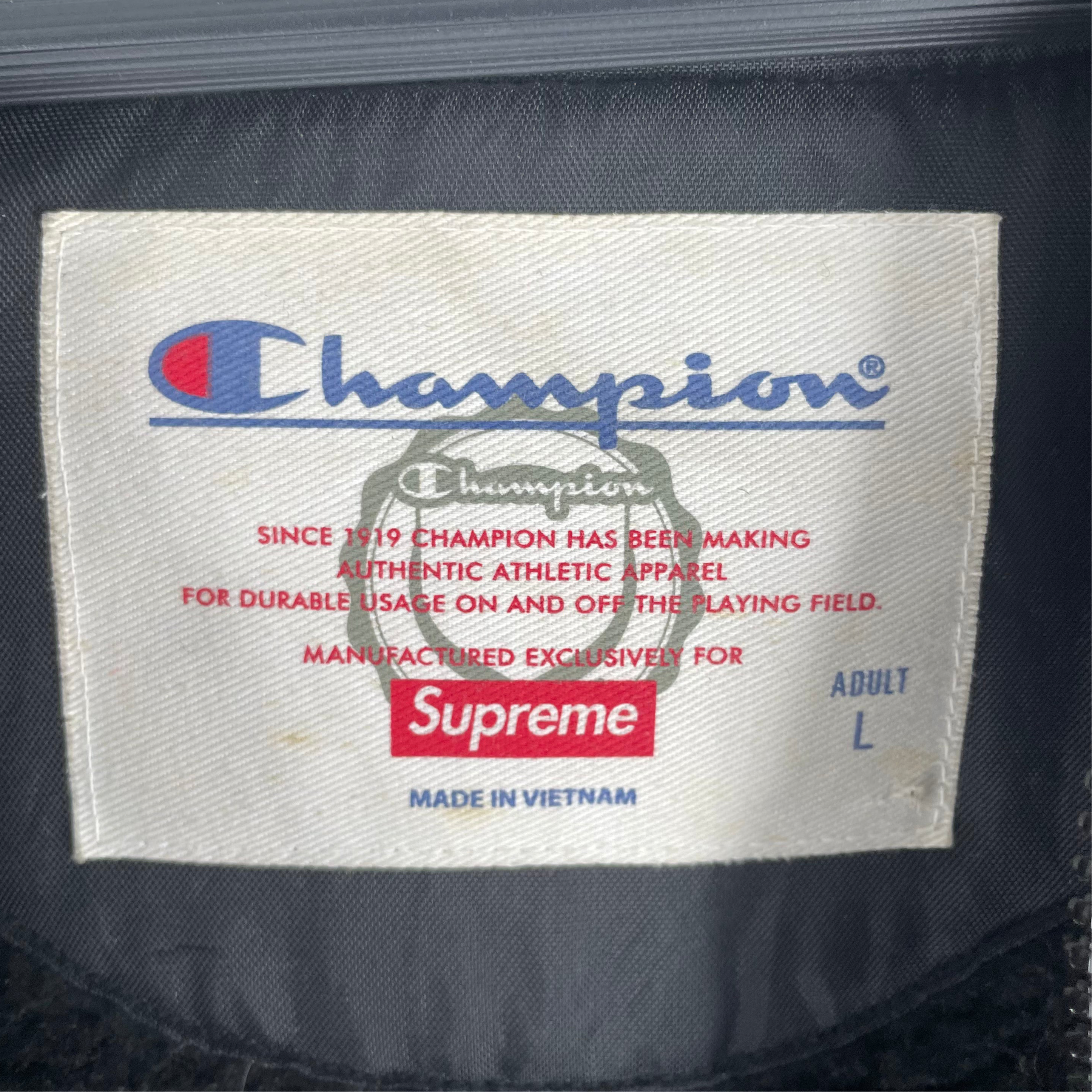 Champion/Supreme/Jacket/L/Nylon/BLK/SHERPA LINED ZIP UP HOODIE view 3