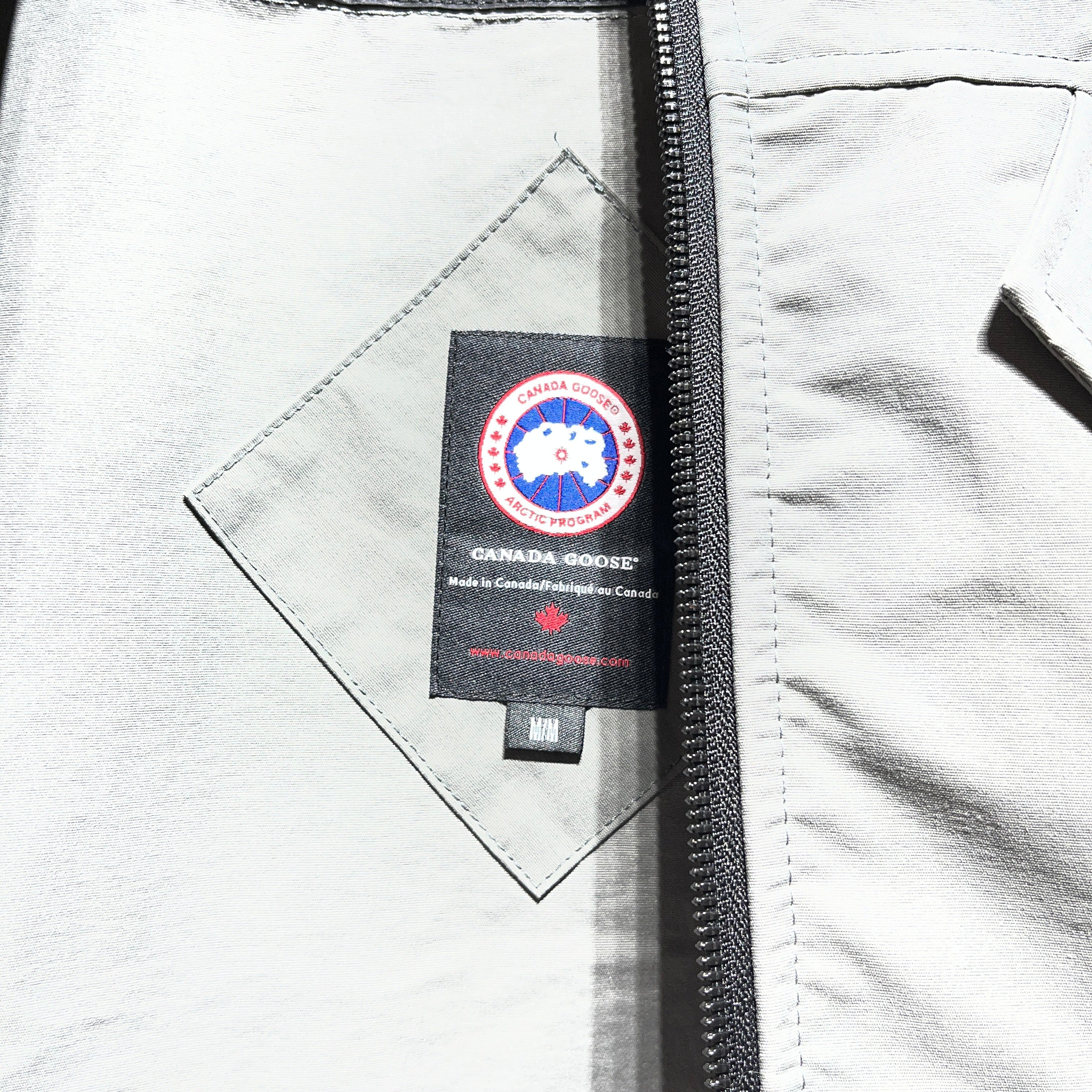 CANADA GOOSE/Windbreaker/M/Nylon/GRY/redstone jacket view 4