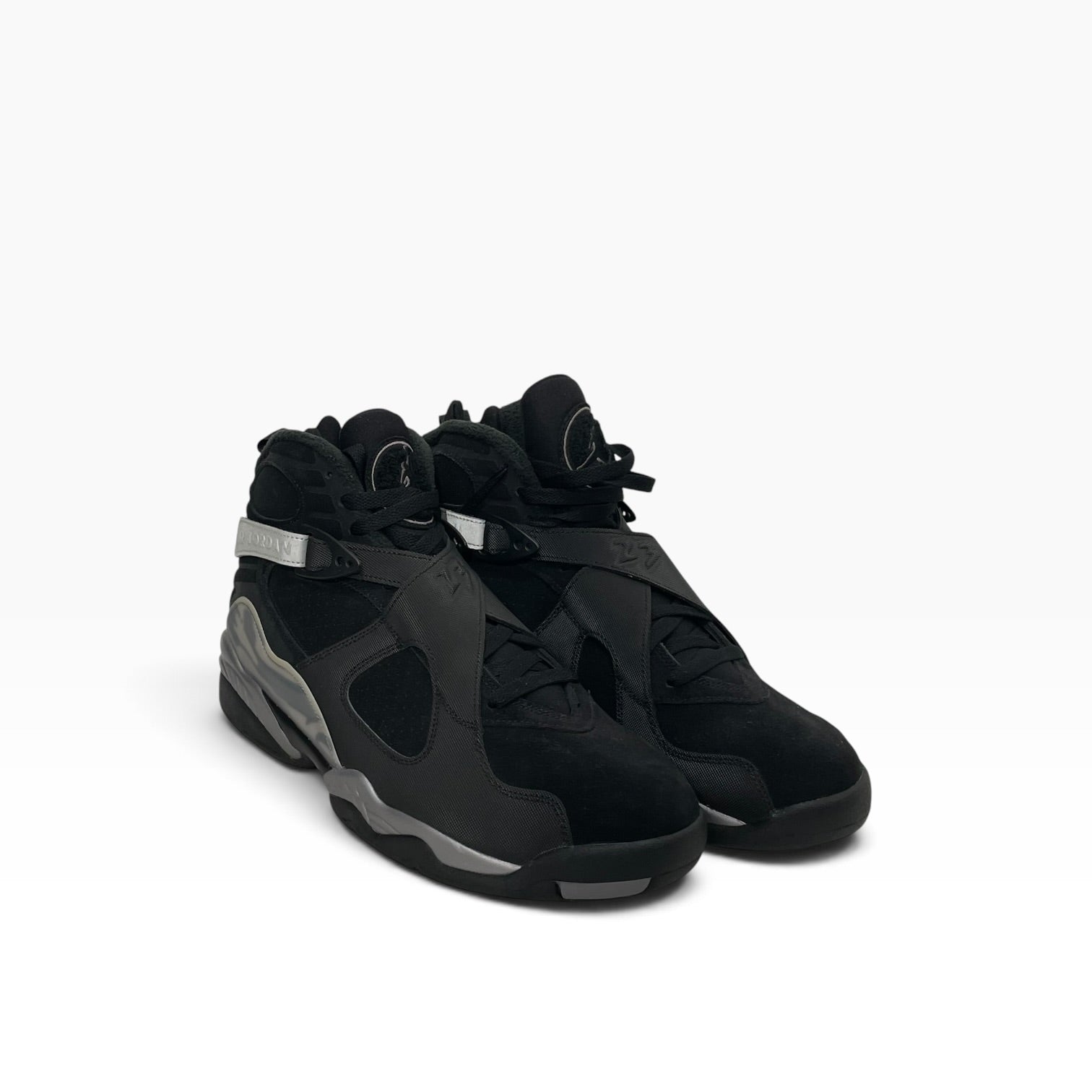 NIKE/Hi-Sneakers/US 12.5/BLK/JORDAN 8 RETRO GUNSMOKE view 1