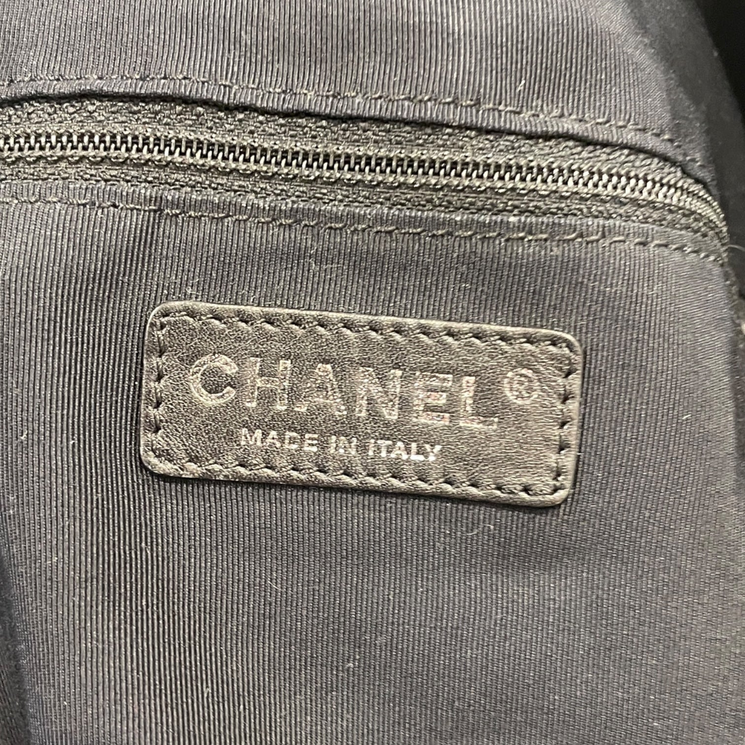 CHANEL/Tote Bag/Hombre Check/Nylon/SLV/CHANEL PARIS COCO PRINT view 4