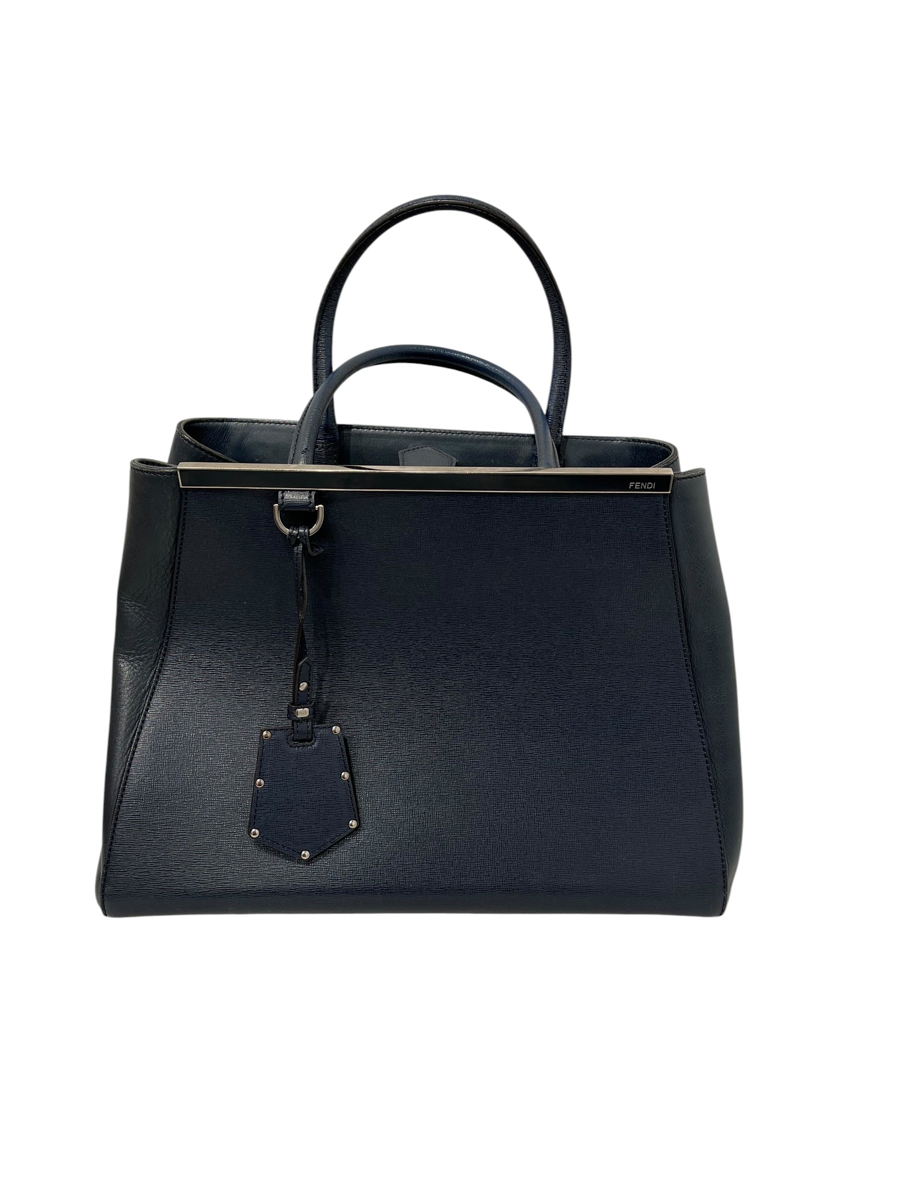 FENDI/Bag/Leather/NVY/MMT 2JOUR SAFFIANO view 1