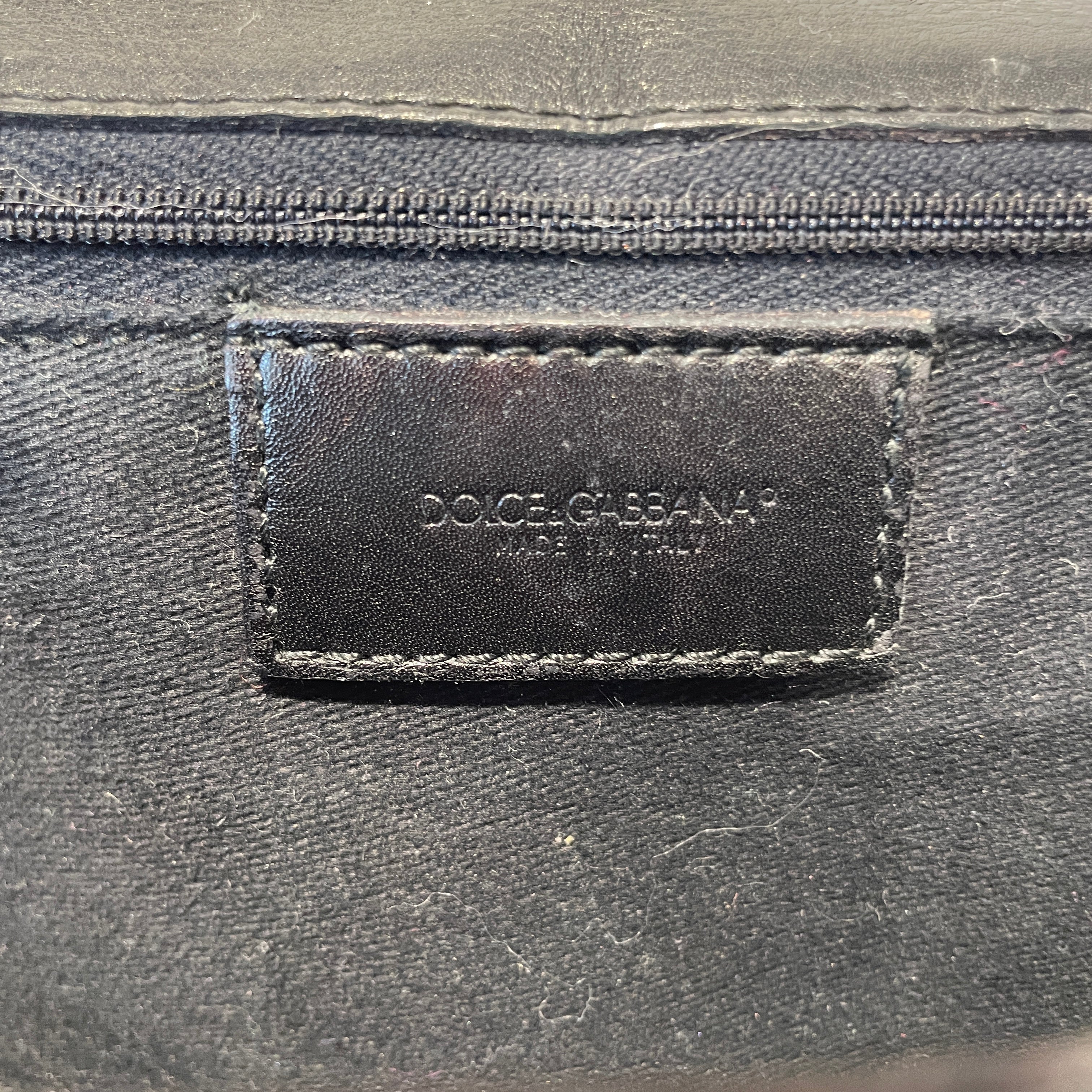 DOLCE&GABBANA/Bag/Leather/BLK/PATENT LEATHER/SILVER HARDWARE view 5
