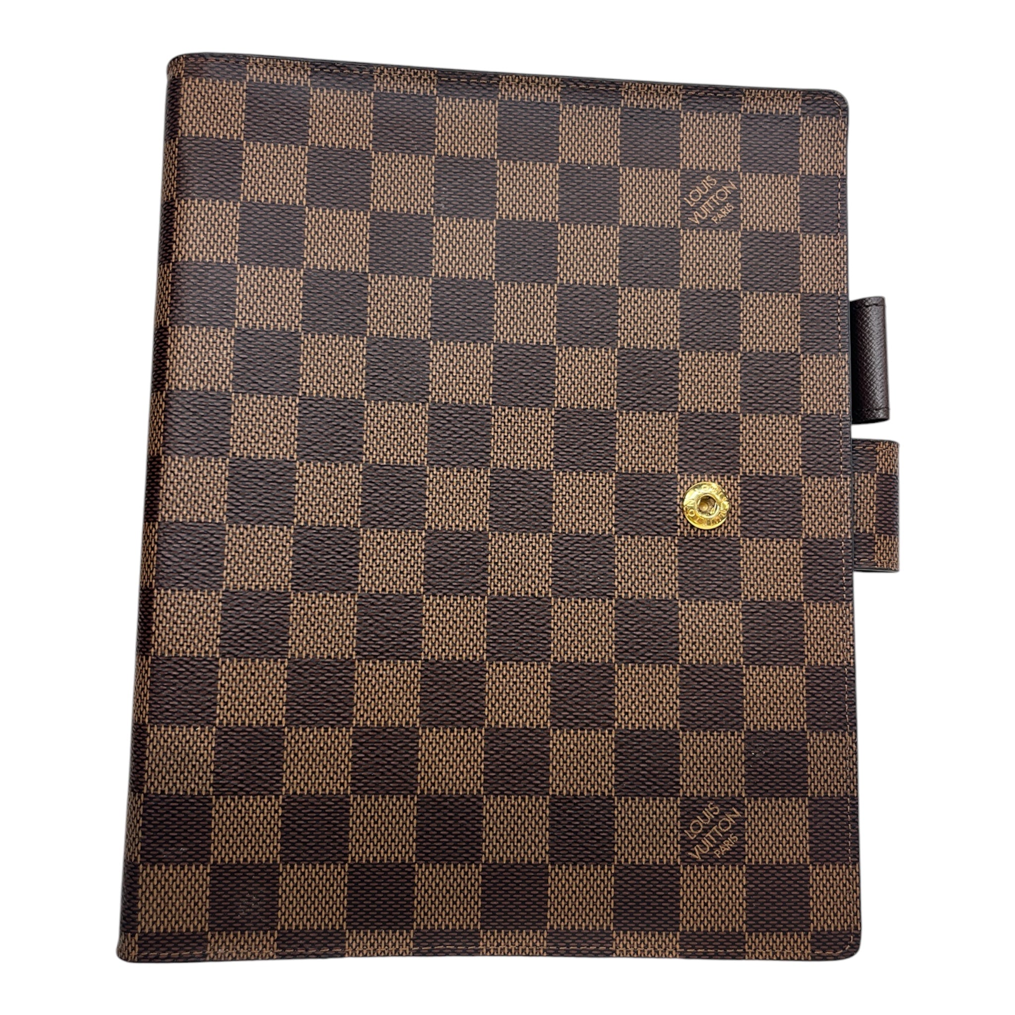 LOUIS VUITTON/Planner Cover/Monogram/Leather/BRW/M's/DAMIER EBENE SMALL RING AGENDA view 1