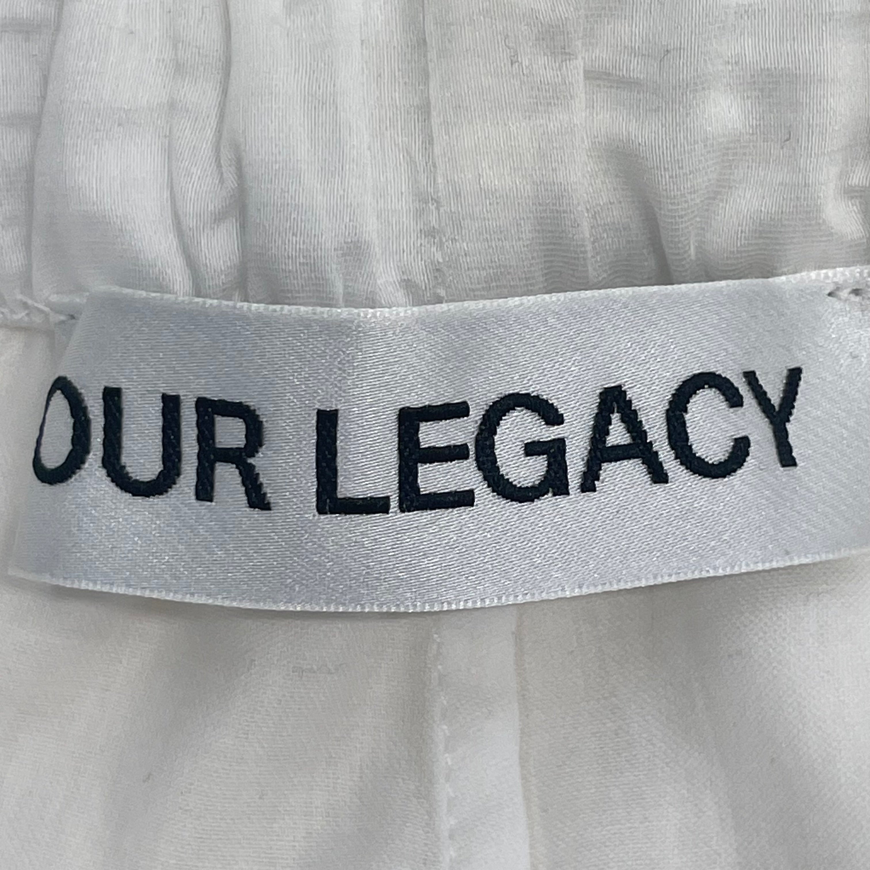 our legacy/Bottoms/36/Cotton/WHT/frill short view 3