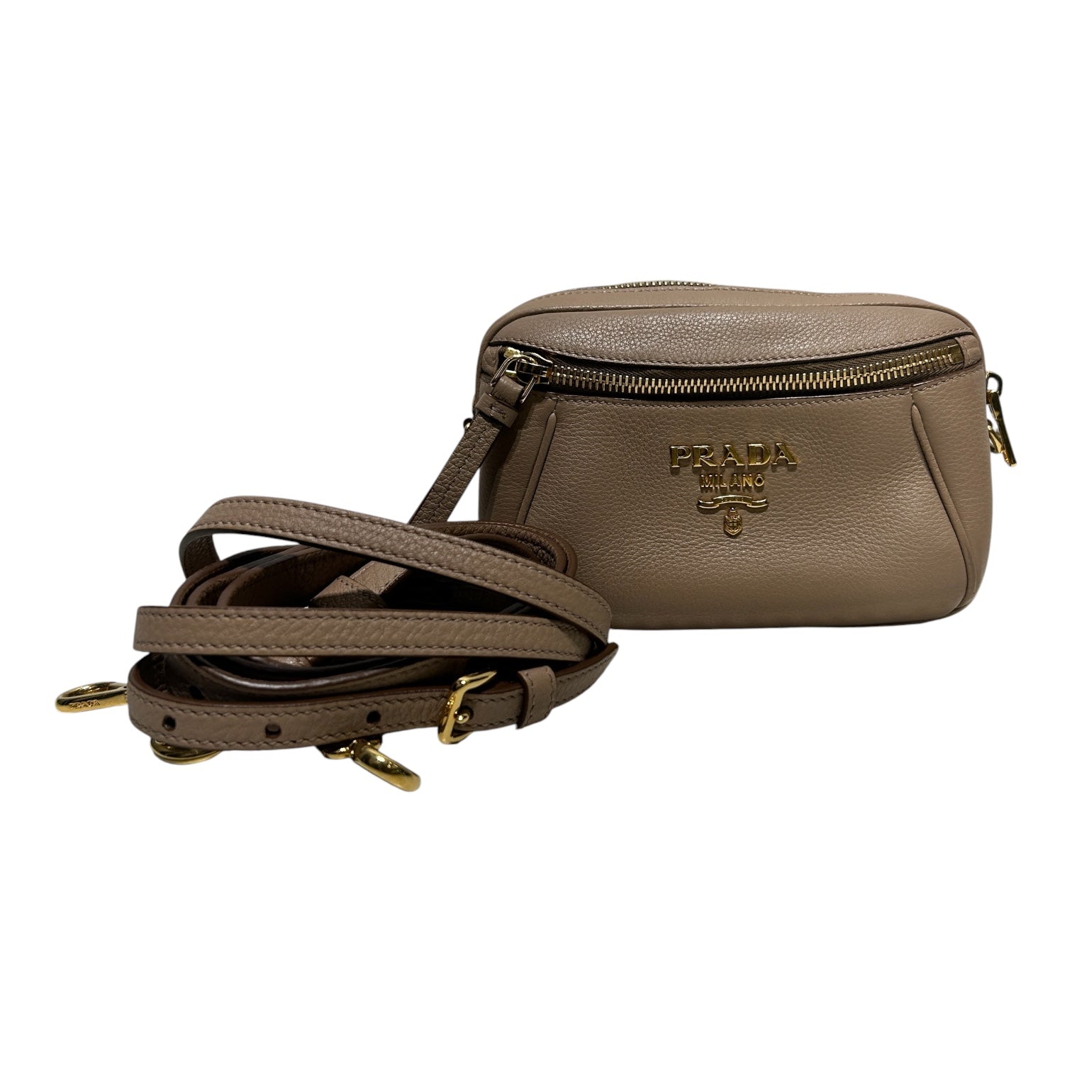 PRADA/Bag/Leather/BEG/Convertable Belt Bag view 7