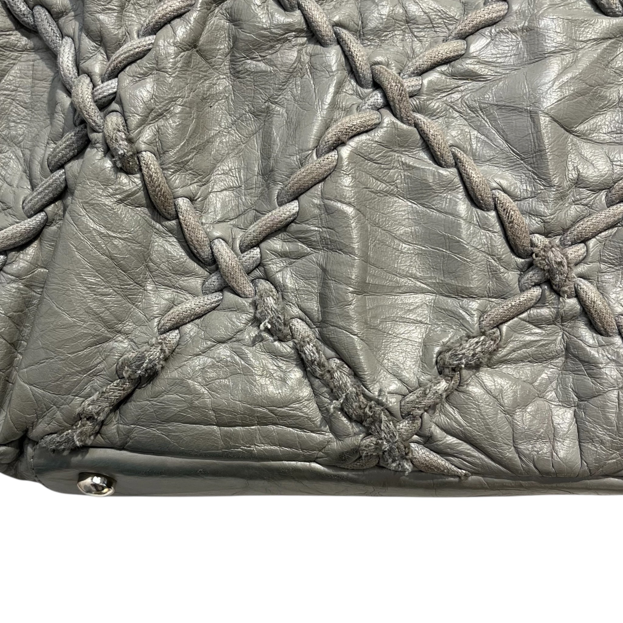 CHANEL/Hand Bag/Leather/GRY/ultra stittch 14716870 view 4
