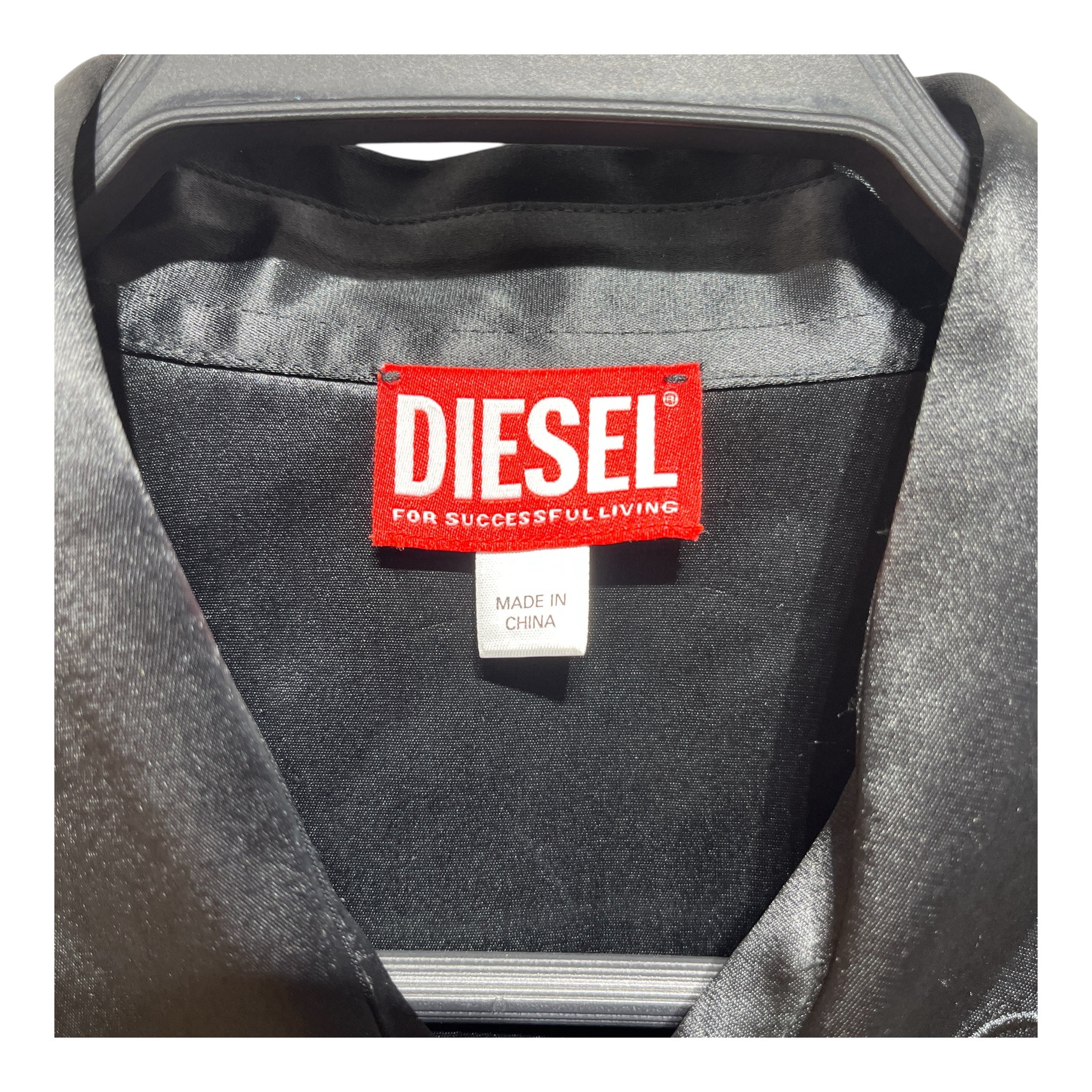 DIESEL/Shirt/50/Silk/BLK/pearl buttons view 3