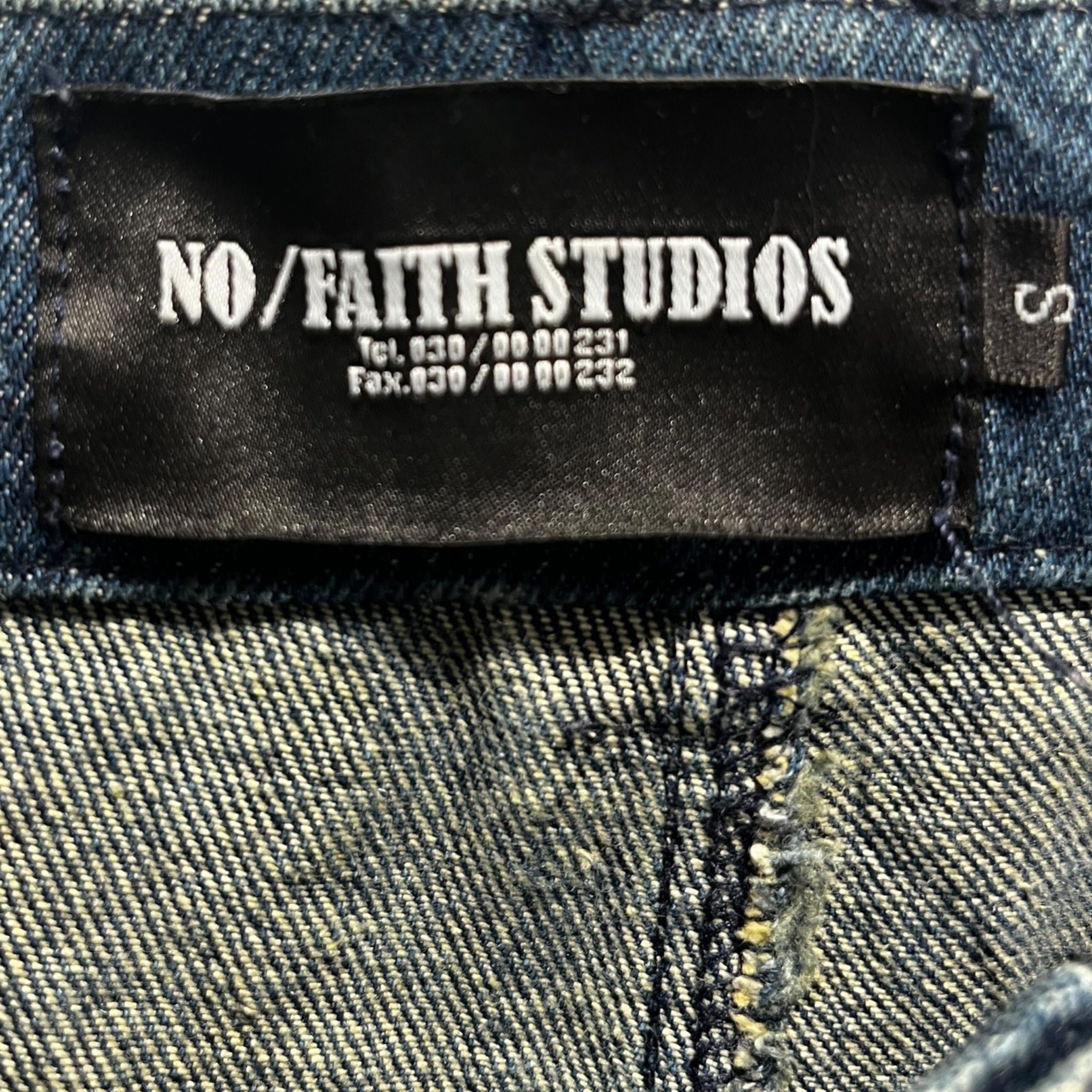 NO/FAITH STUDIOS/Pants/S/Denim/BLU/Distressed Flare 002 view 3