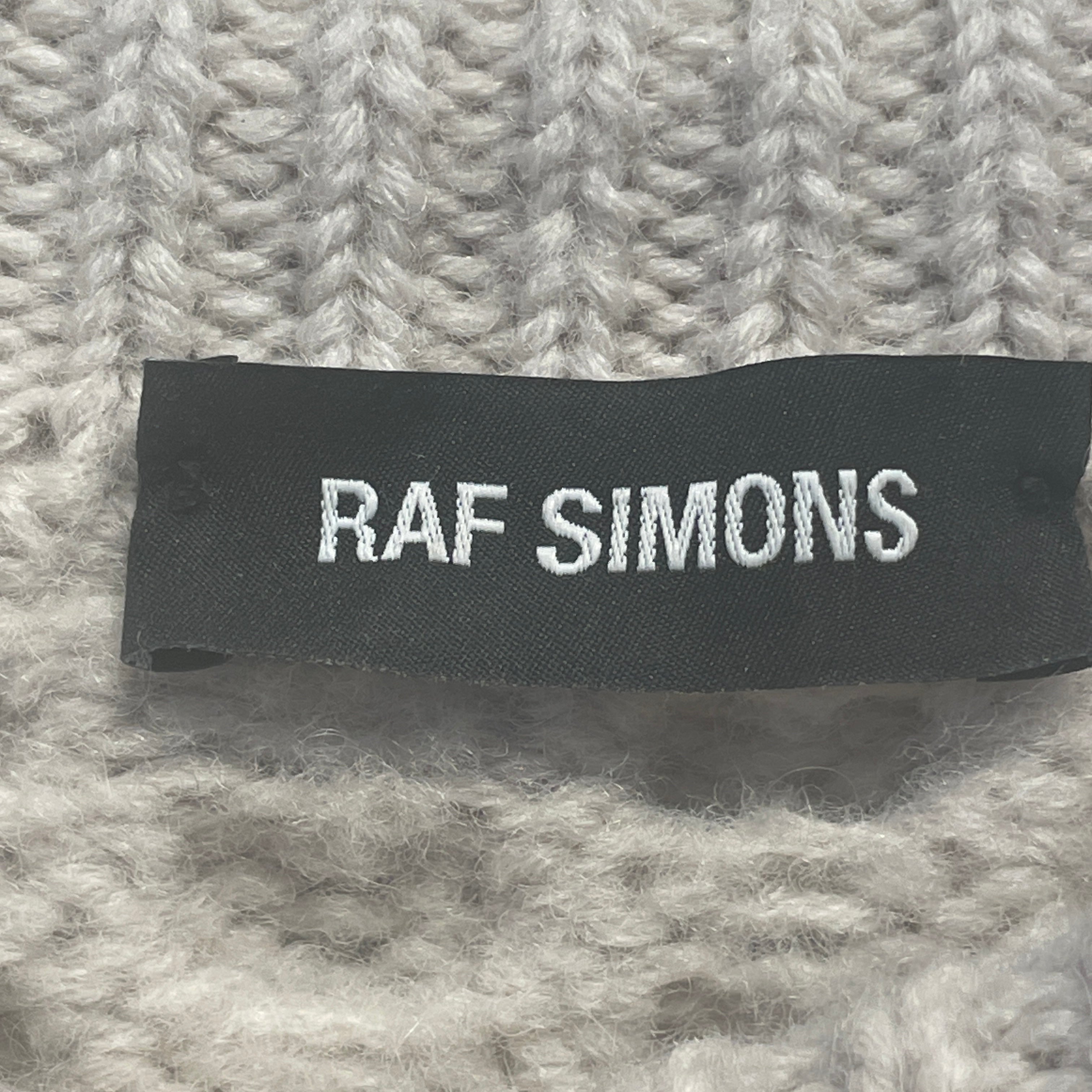 RAF SIMONS/Sweater/XS/Wool/CRM/purple heart view 4