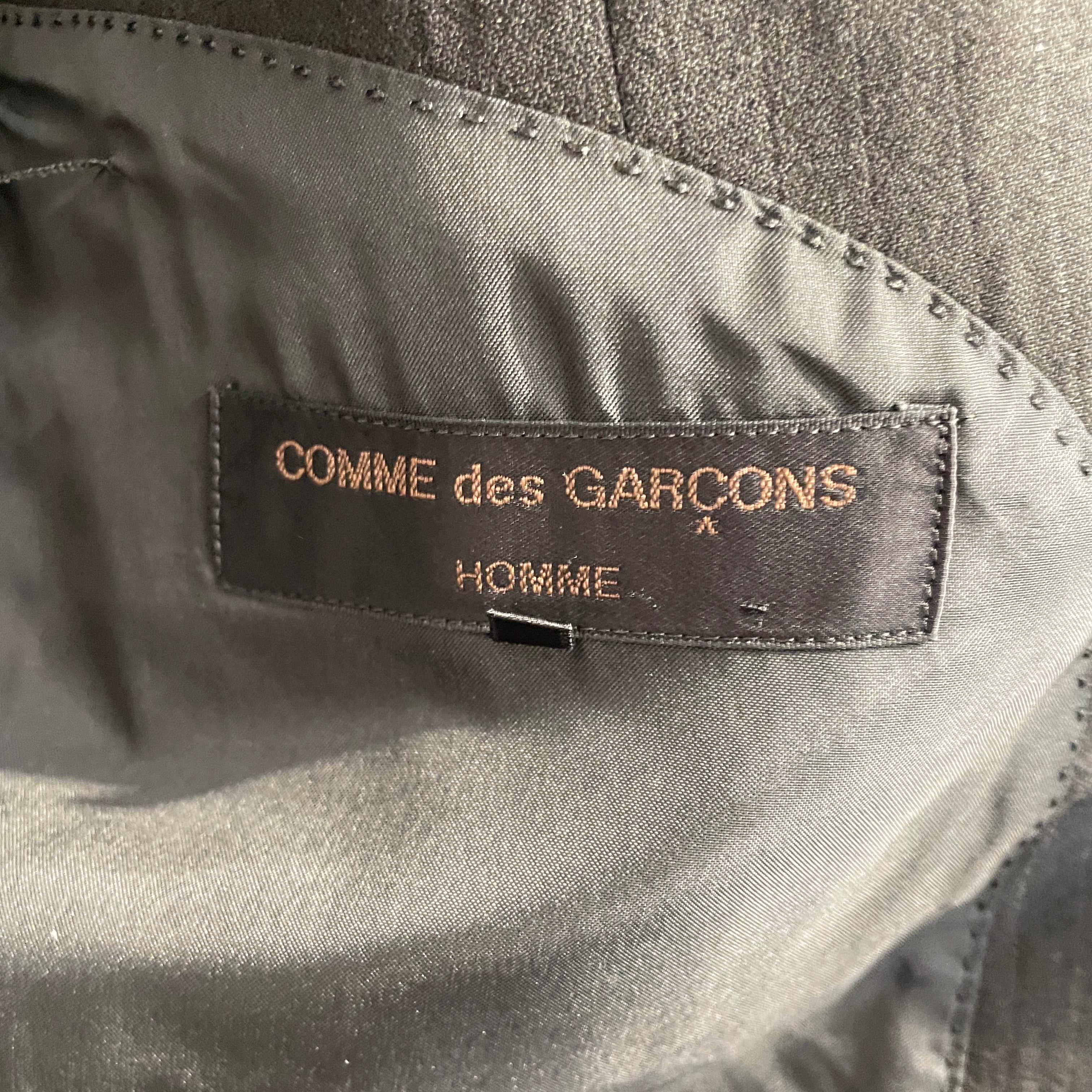 COMME des GARCONS HOMME/Suits/S/Stripe/Wool/BLK/SilverPinStripe view 3