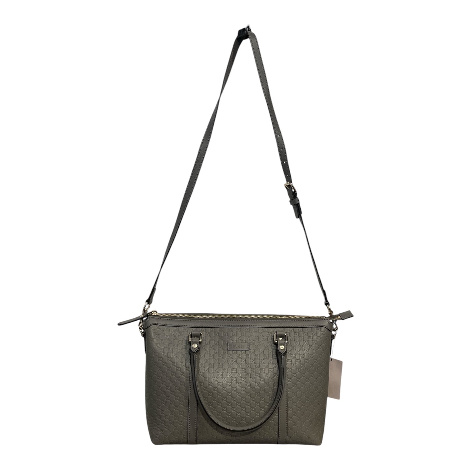 GUCCI/Hand Bag/Leather/GRY/microduccissima joy bag view 6