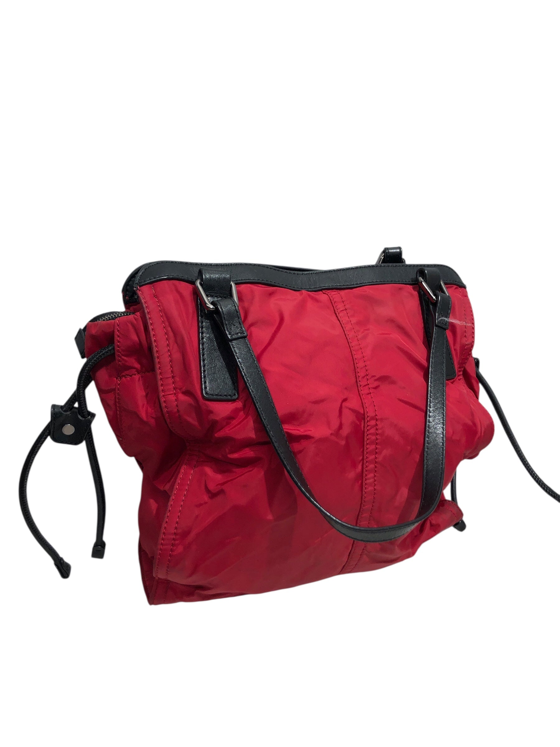 BURBERRY/Tote Bag/Nylon/RED/small tote w horse logo view 2