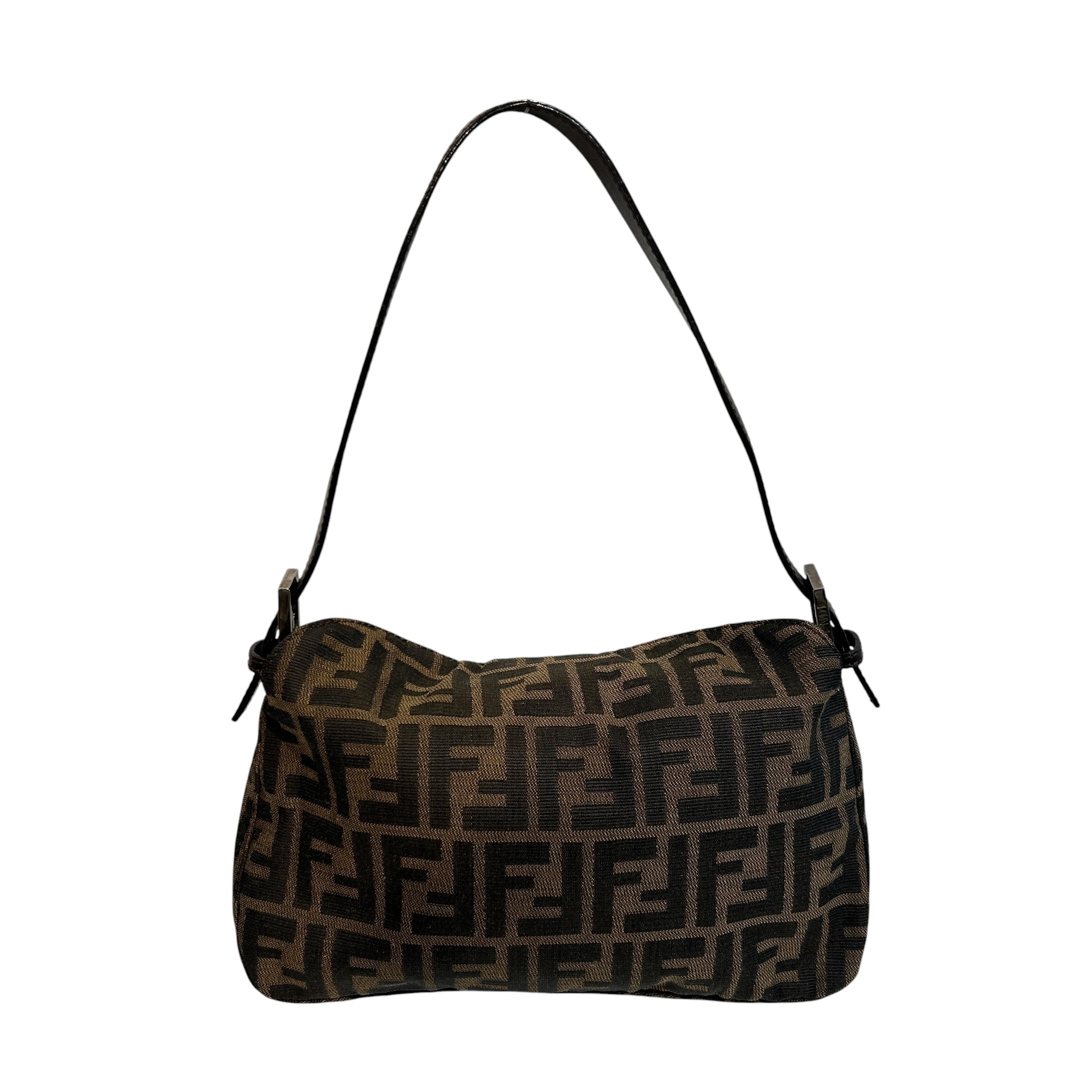 FENDI/Hand Bag/Monogram/Cotton/BRW/zucca baguette view 2