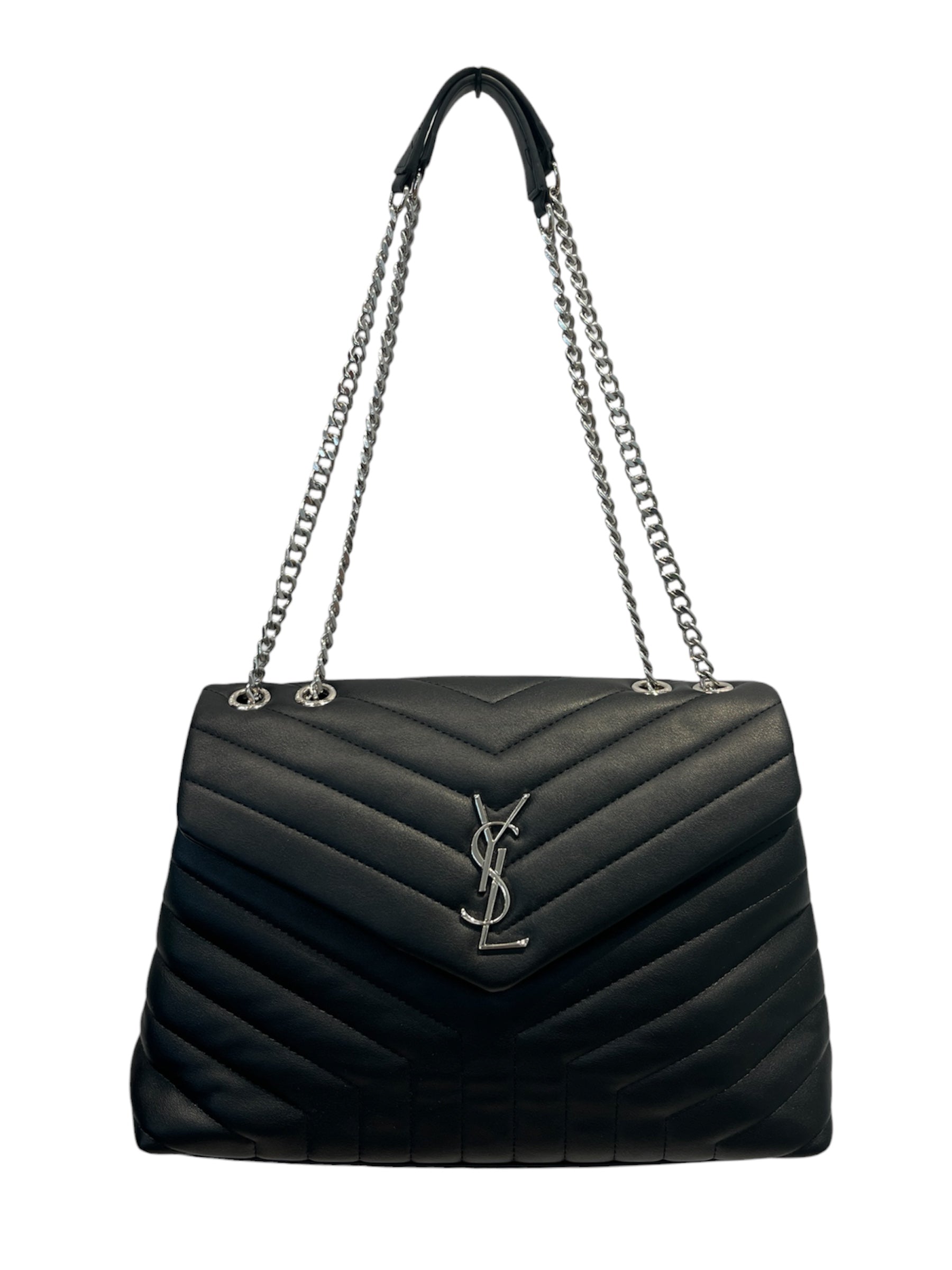 YVES SAINT LAURENT/Hand Bag/Leather/BLK/ view 1
