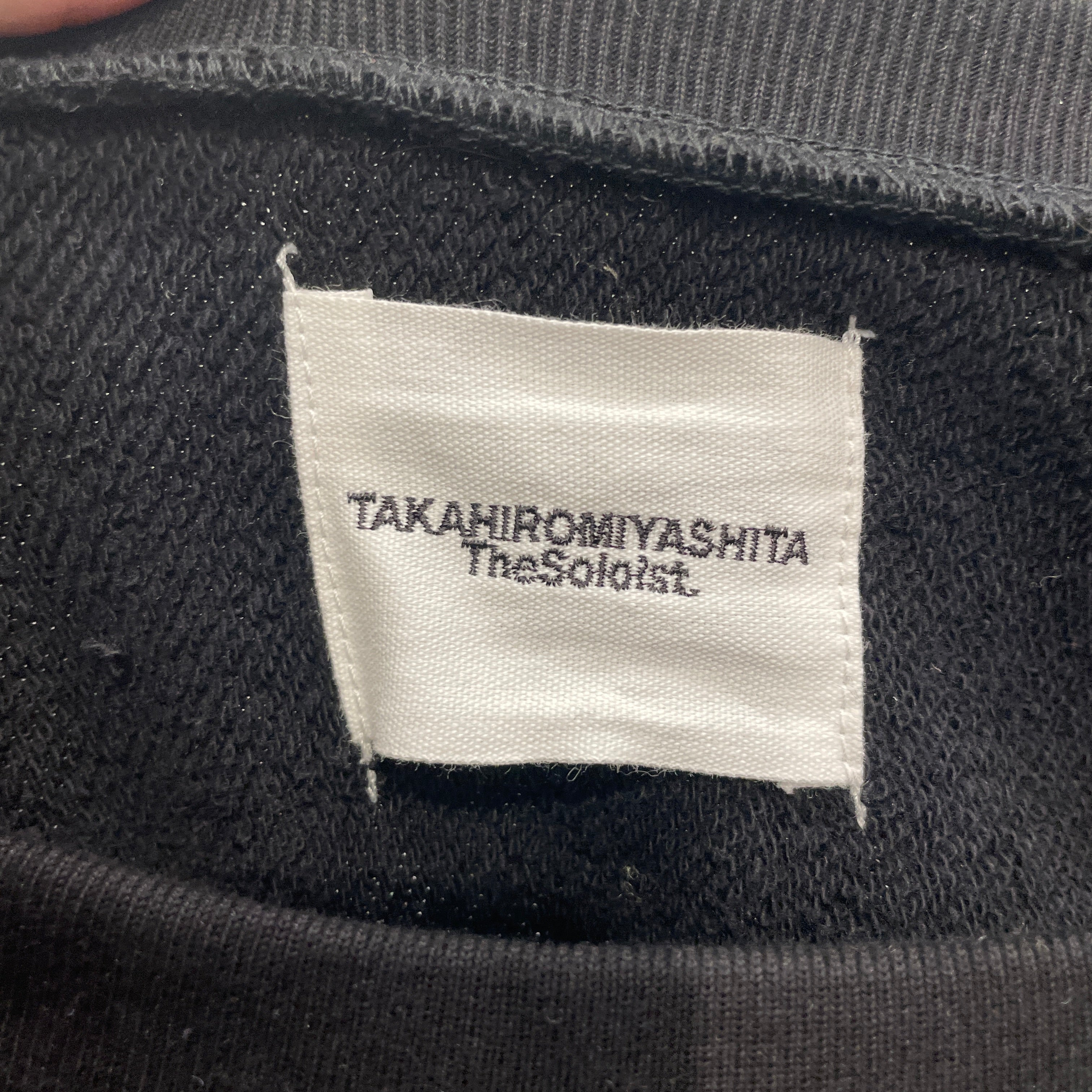 TAKAHIROMIYASHITA TheSoloist./Hoodie/46/Cotton/BLK/BONE APPLIQUE ZIP UP HOODIE view 3