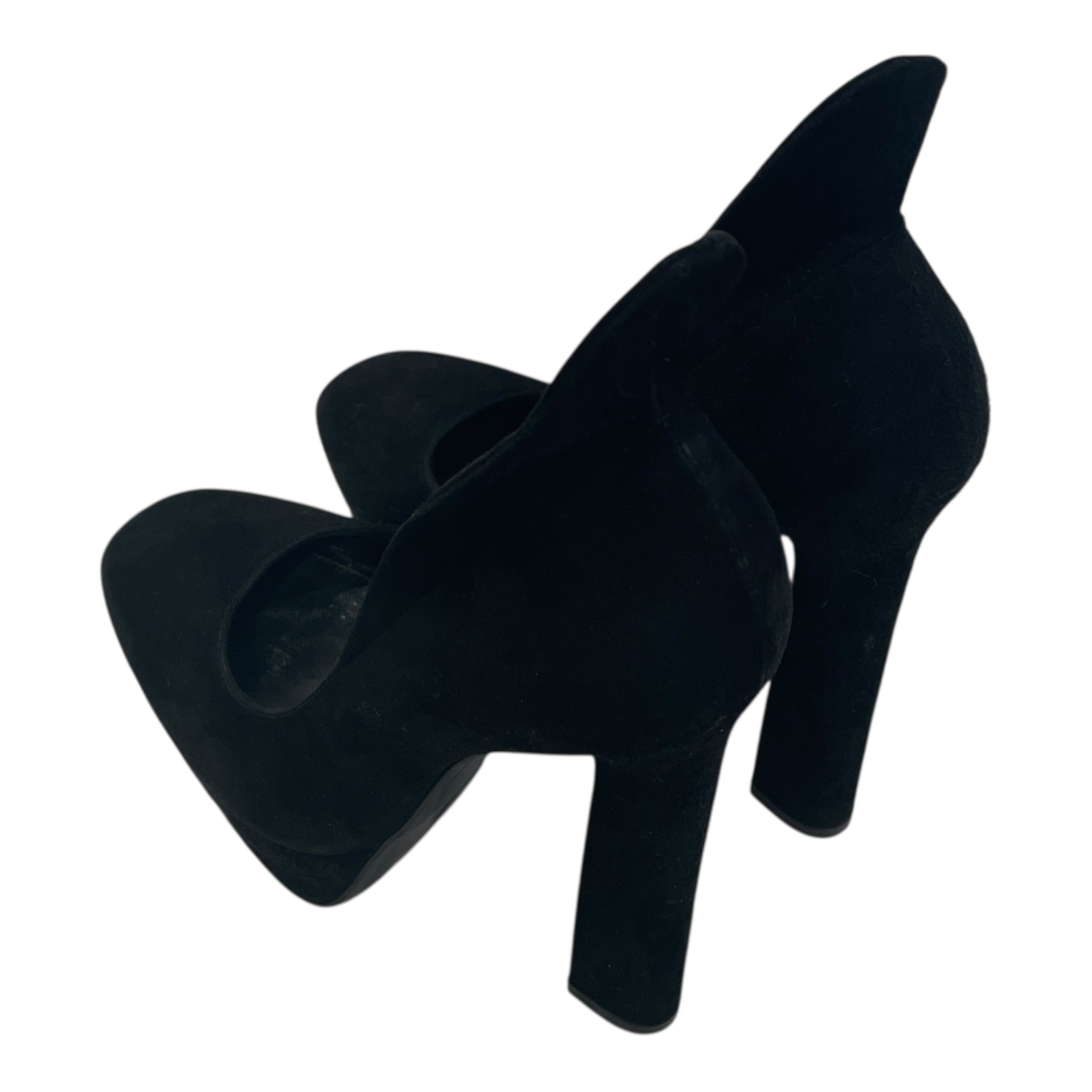 BOTTEGA VENETA/Heels/EU 35.5/Suede/BLK/BACK TAB STILETTO view 2