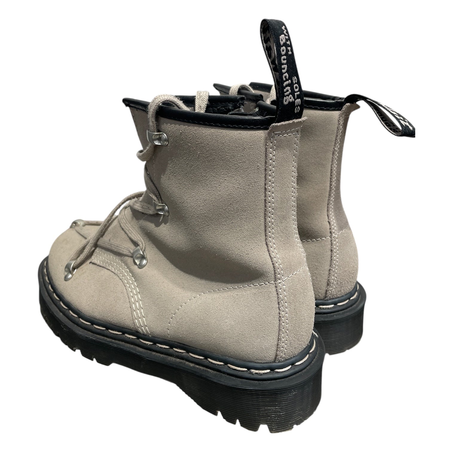 Rick Owens/Dr.Martens/Lace Up Boots/US 7.5/Suede/GRY/1460 Bex Suede Light Taue Boot view 2