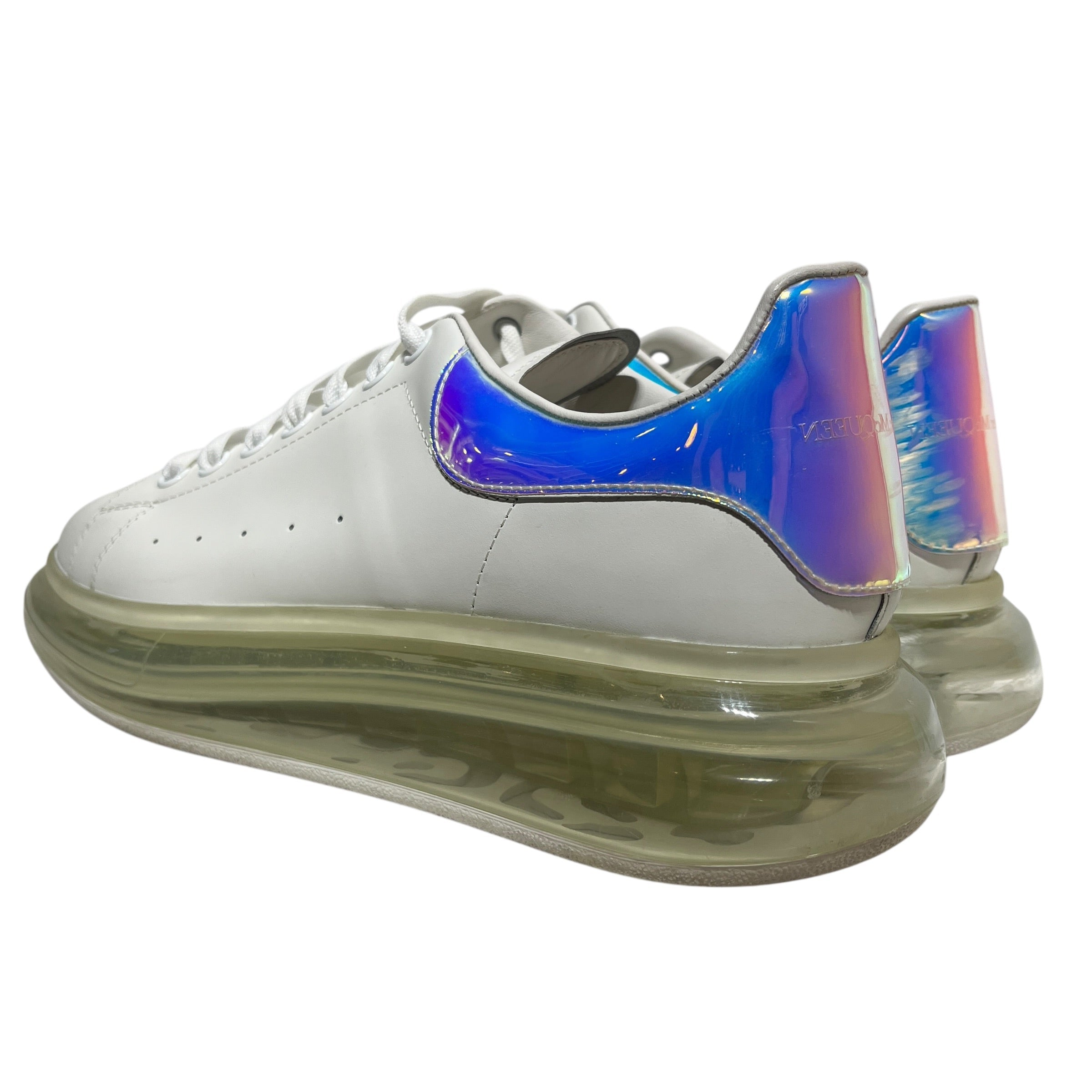 Alexander McQueen/Low-Sneakers/EU 43/Leather/WHT/IRIDESCENT HEEL view 2