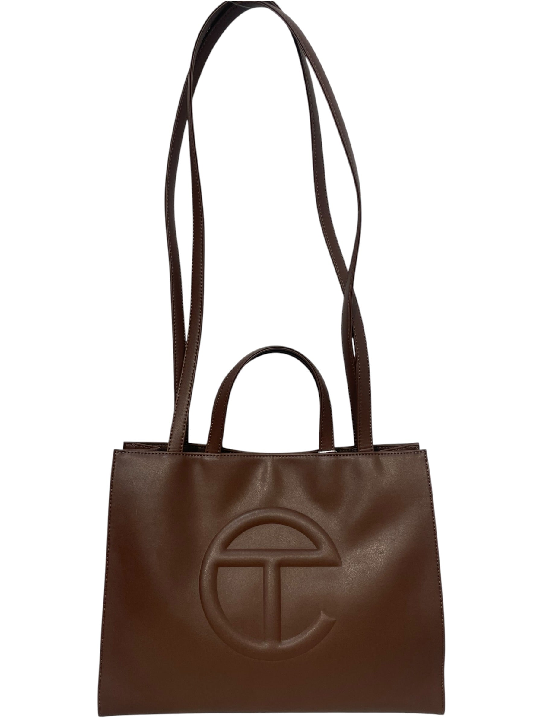 Telfar/Tote Bag/Leather/BRW/MEDIUM SHOPPING BAG view 1