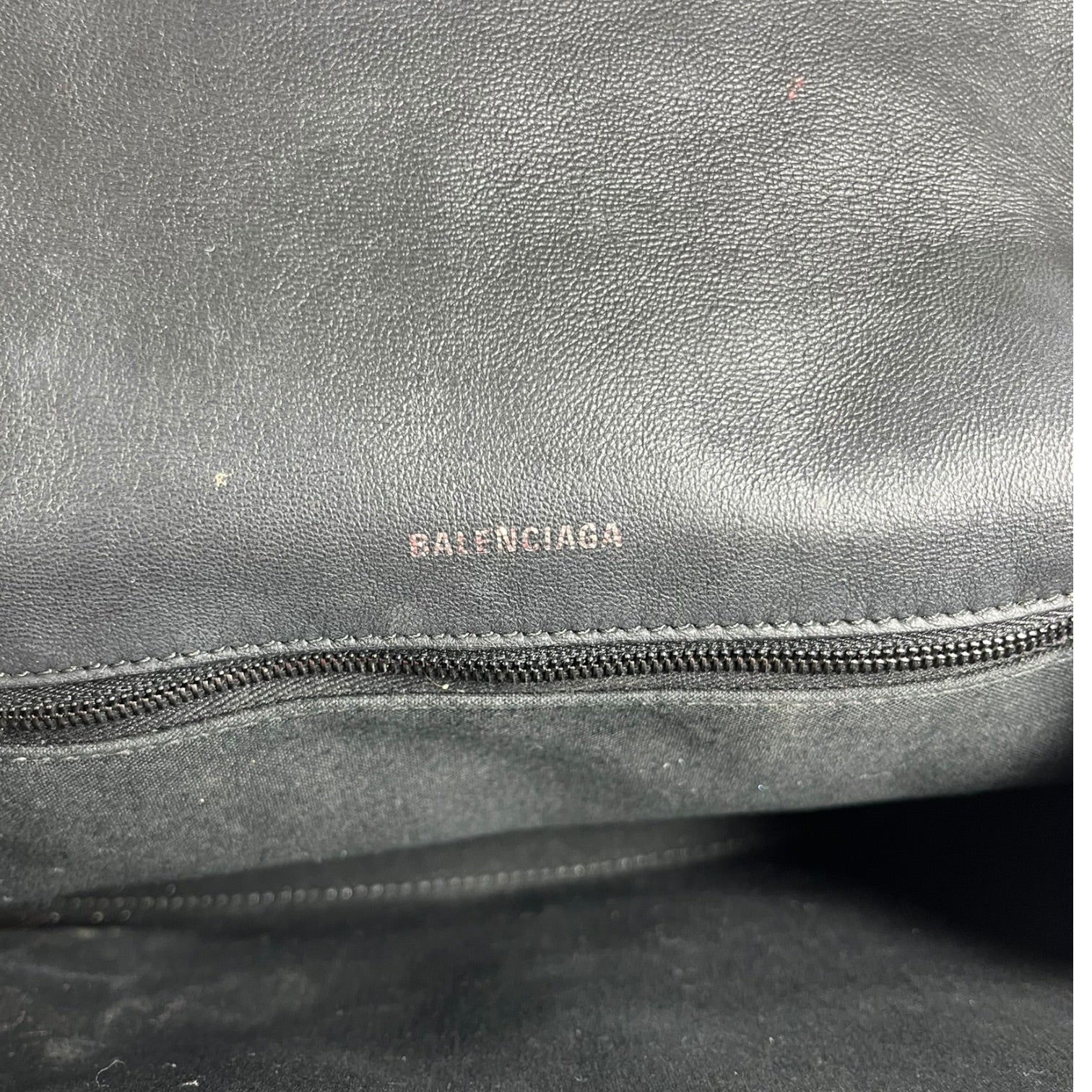 BALENCIAGA/Hand Bag/Leather/BLK/BLACK HARDWARE CRUSH view 4