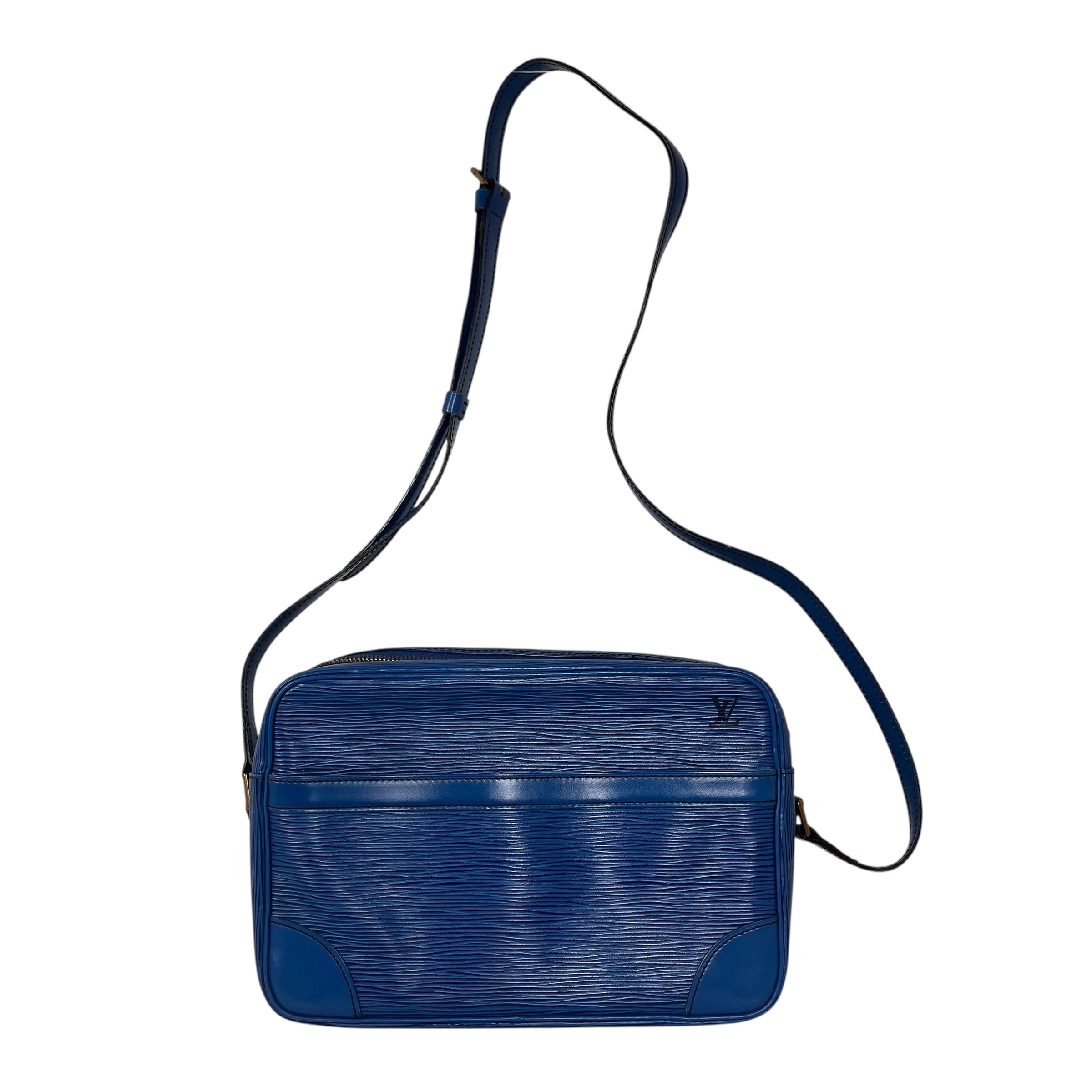 LOUIS VUITTON/Cross Body Bag/Leather/NVY/epi view 1