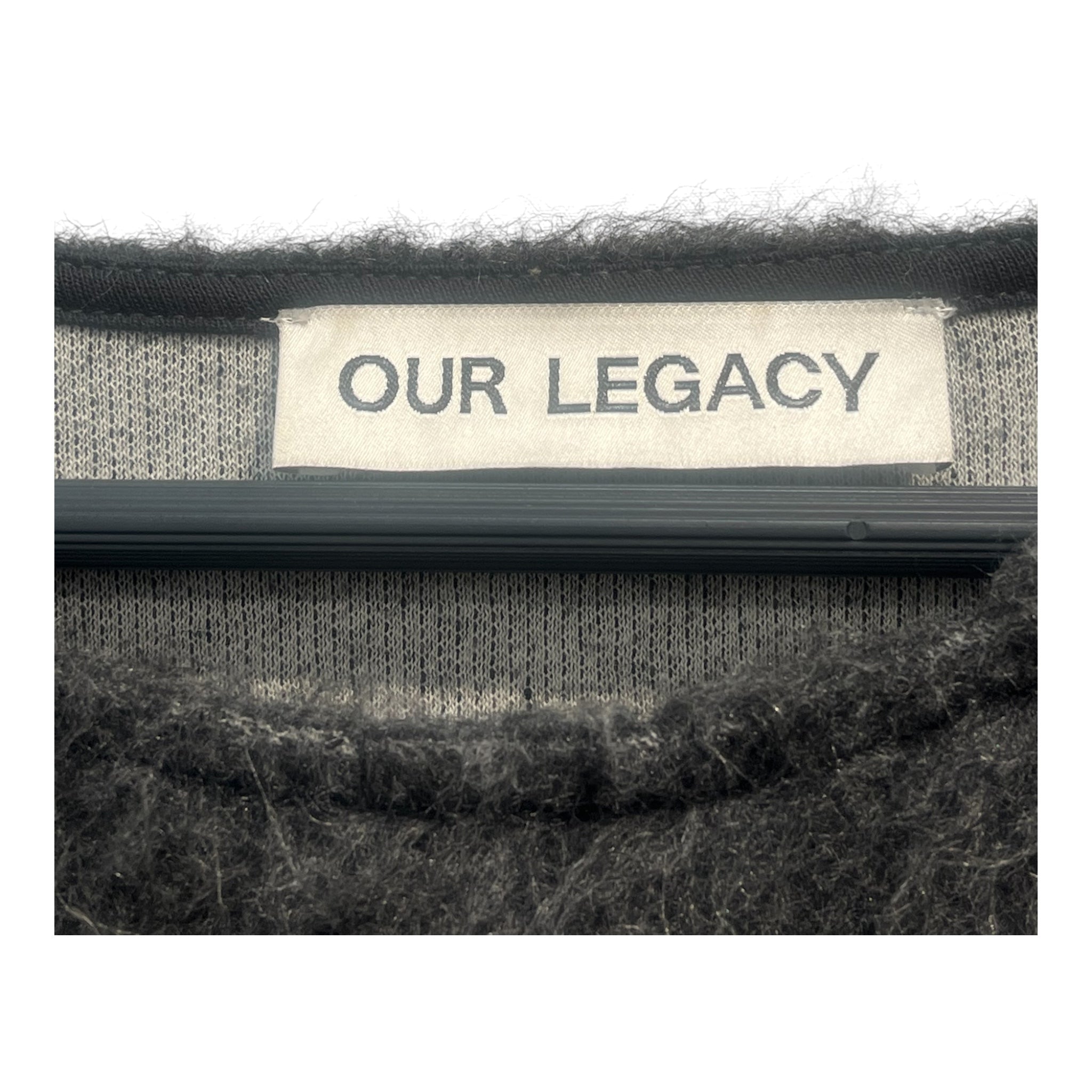 OUR LEGACY/Sweater/52/Cotton/GRY/FAUX FUR U NECK view 3