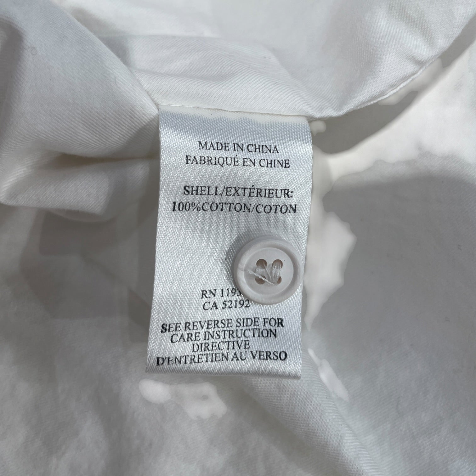 Helmut Lang/LS Shirt/XS/Cotton/WHT/CROSS-FLAP BUTTON UP view 3