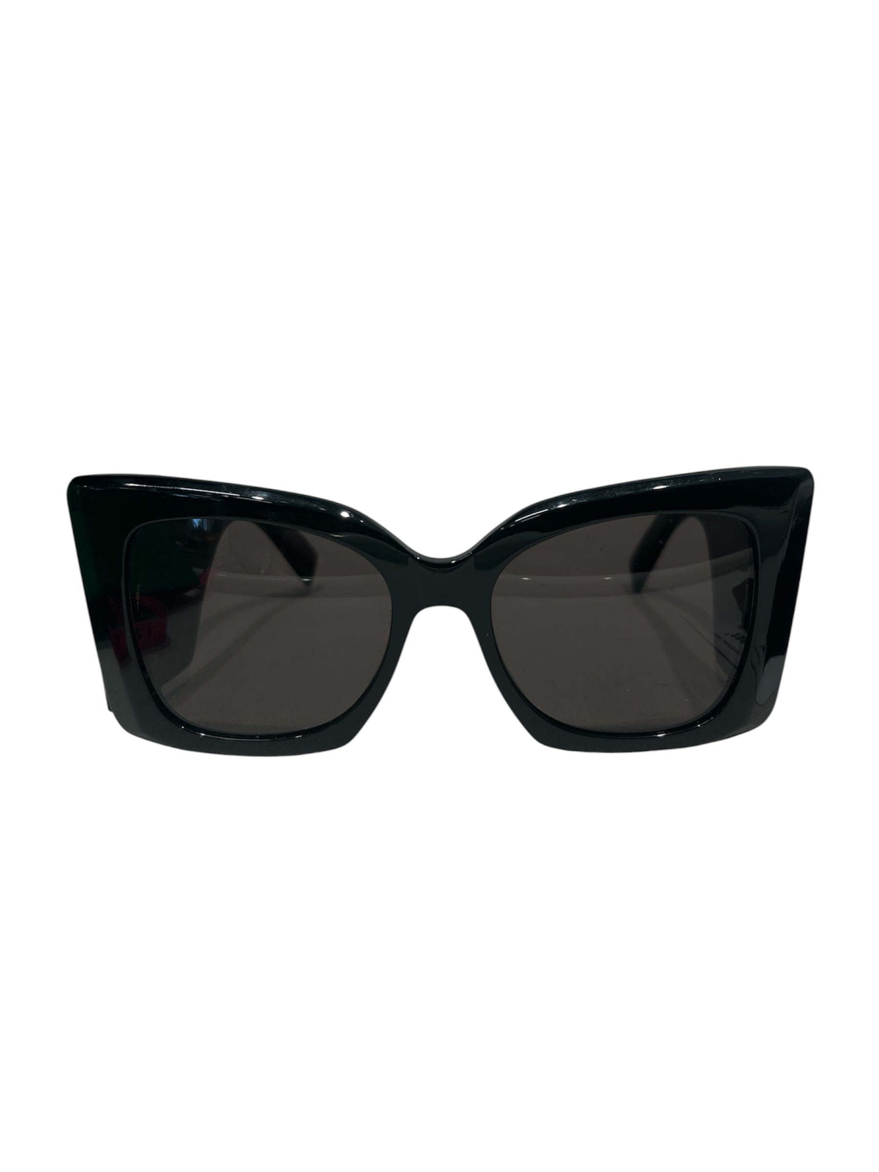 SAINT LAURENT/Sunglasses/Plastic/BLK/Fox/YSL LOGO BLAZE SLM119 view 1