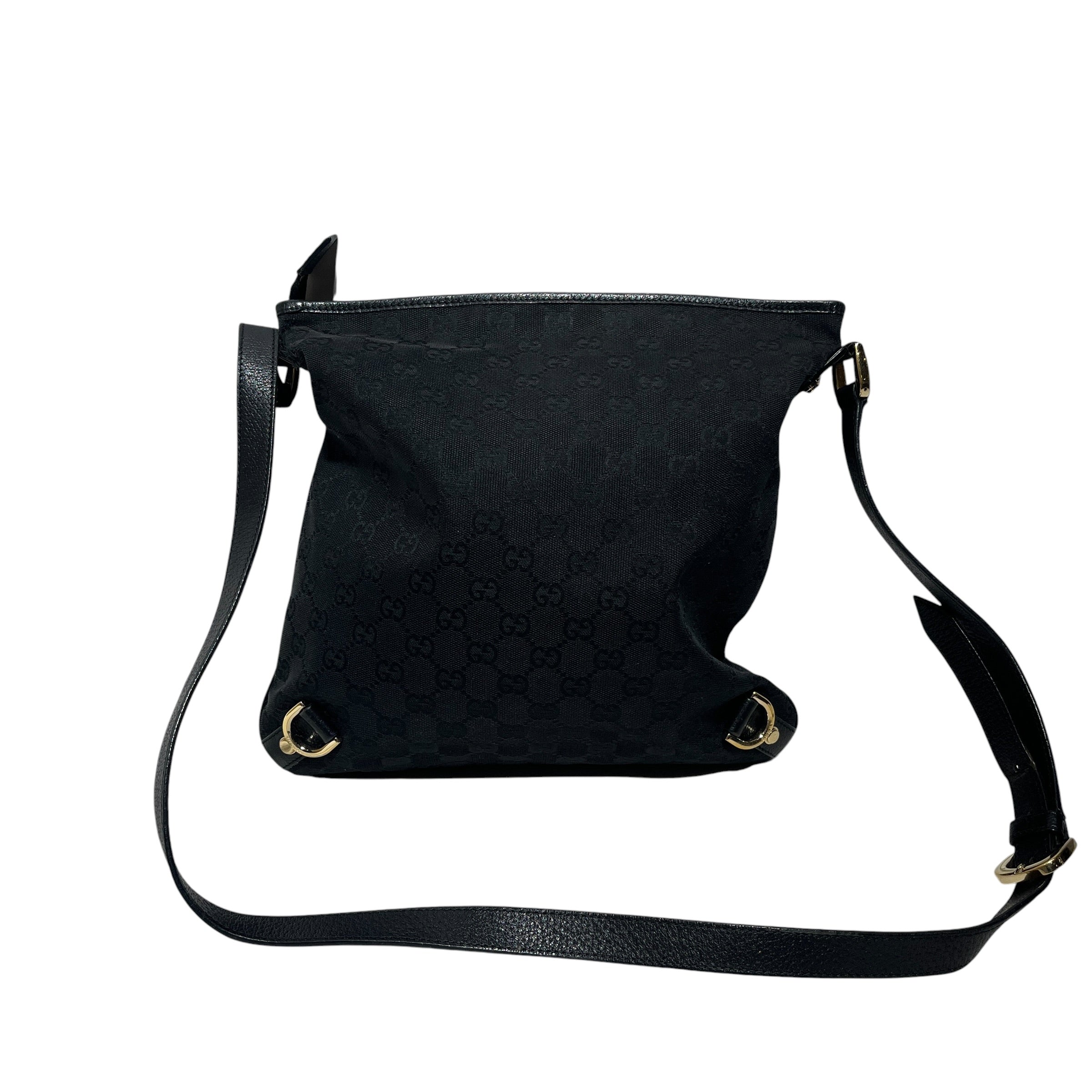 GUCCI/Hand Bag/Monogram/Cotton/BLK/Canvas Abbey D Ring Shoulder view 2