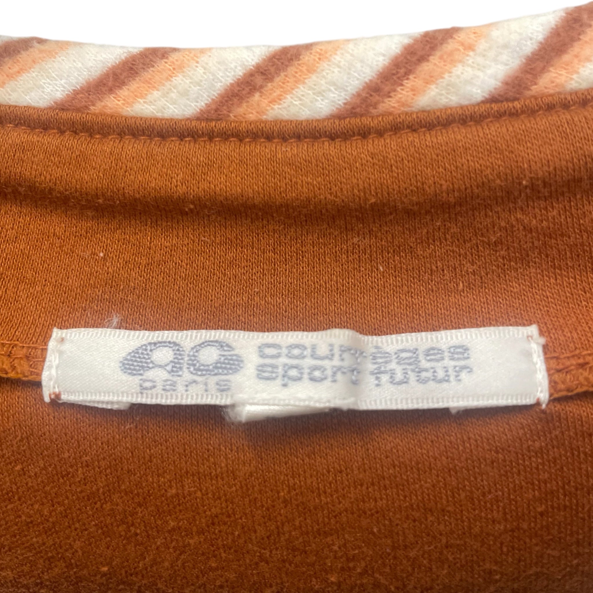 COURREGES/T-Shirt/M/Cotton/WHT/SILVER LOGO ON FRONT SPARKLES view 3