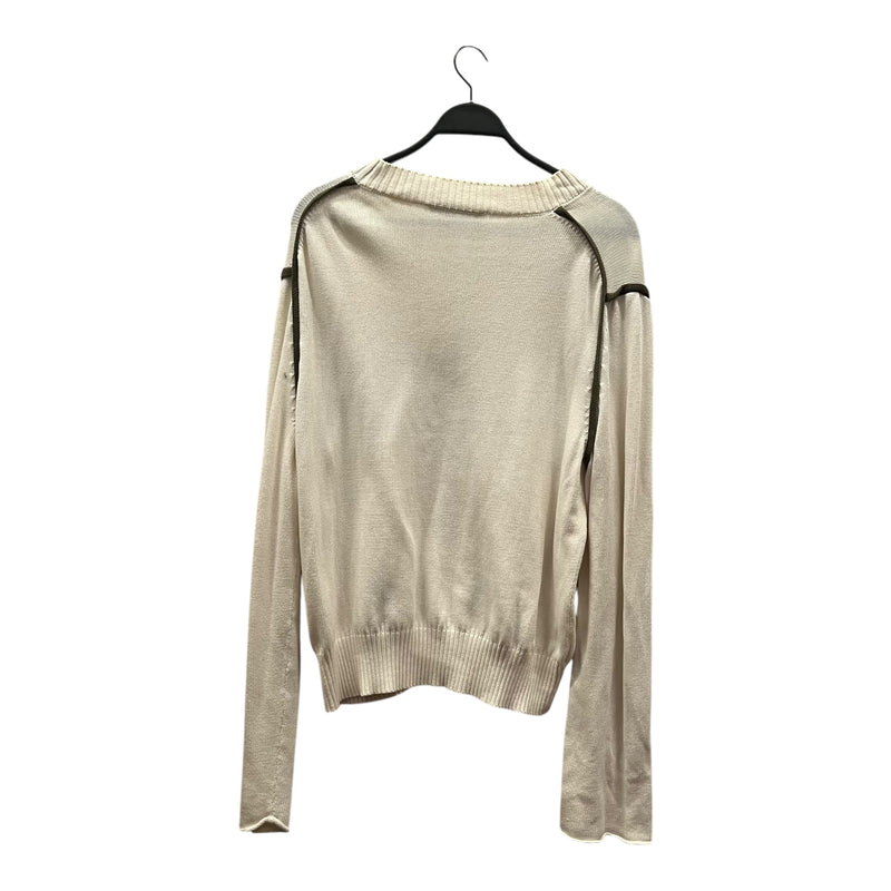Kiko Kostadinov/Sweater/44/Cotton/WHT/Oversize/futur