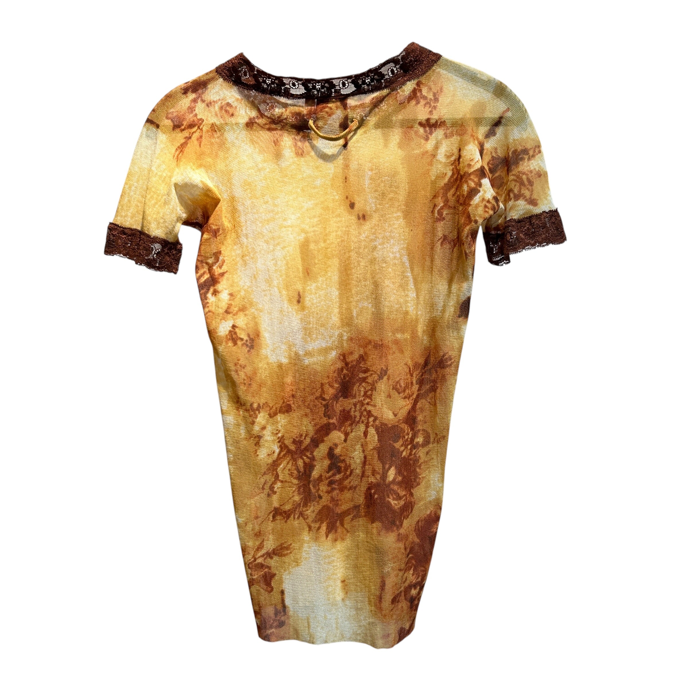 Jean Paul Gaultier/3|4 T-Shirt/L/All Over Print/Nylon/ORN/vintage tag view 2