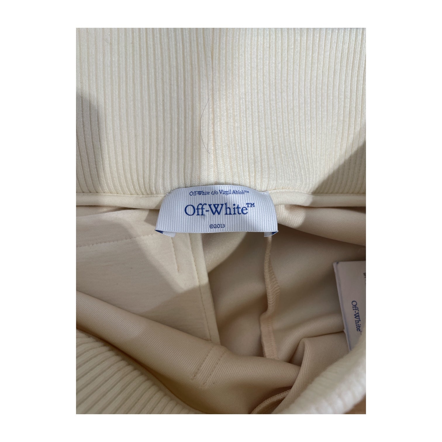 OFF-WHITE/Bottoms/36/Polyester/CRM/Loose  DBL String Track Cloud view 3