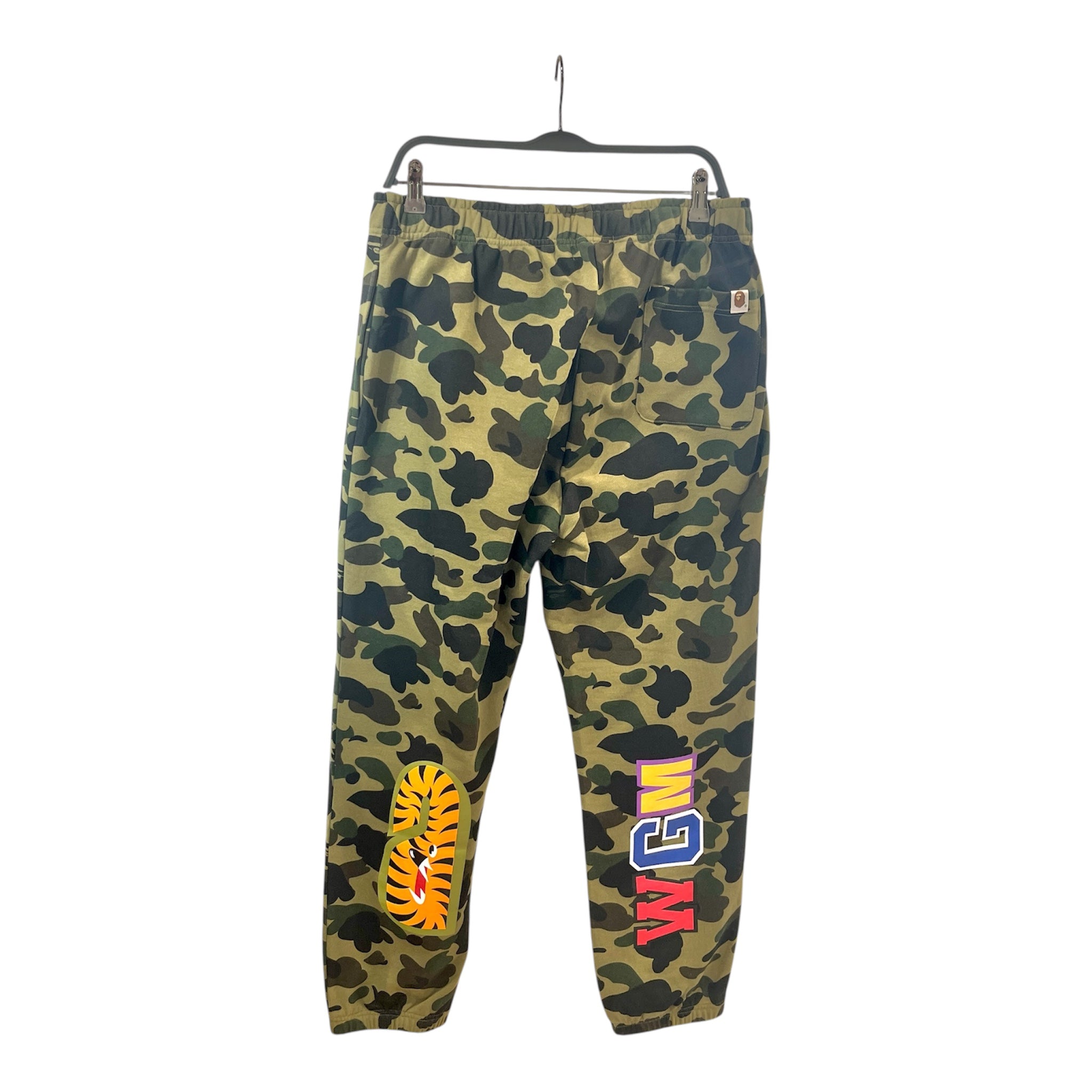A BATHING APE/Pants/L/Cotton/GRN/Graphic/SHARK FRONT/JOGGER SWEAT view 2
