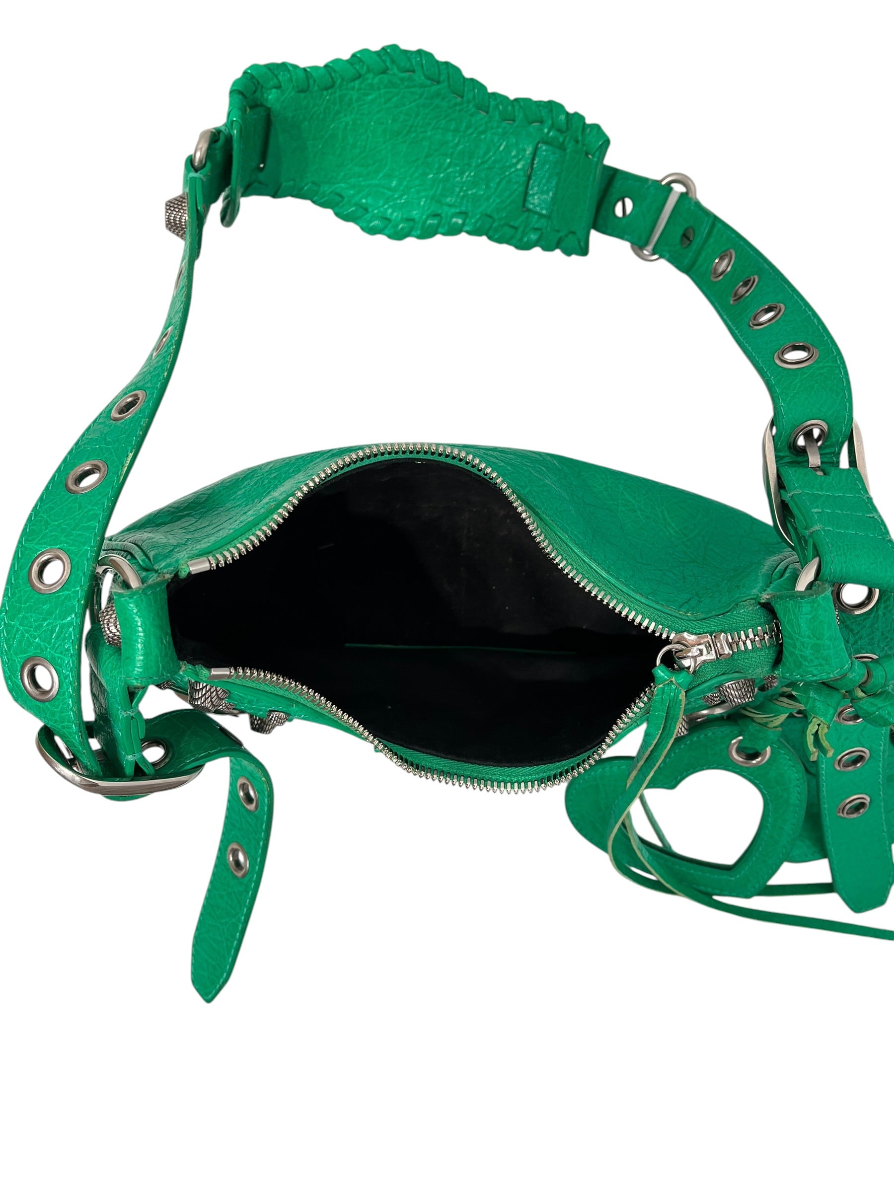 BALENCIAGA/Bag/Leather/GRN/GREEN CAGOLE BAG view 5