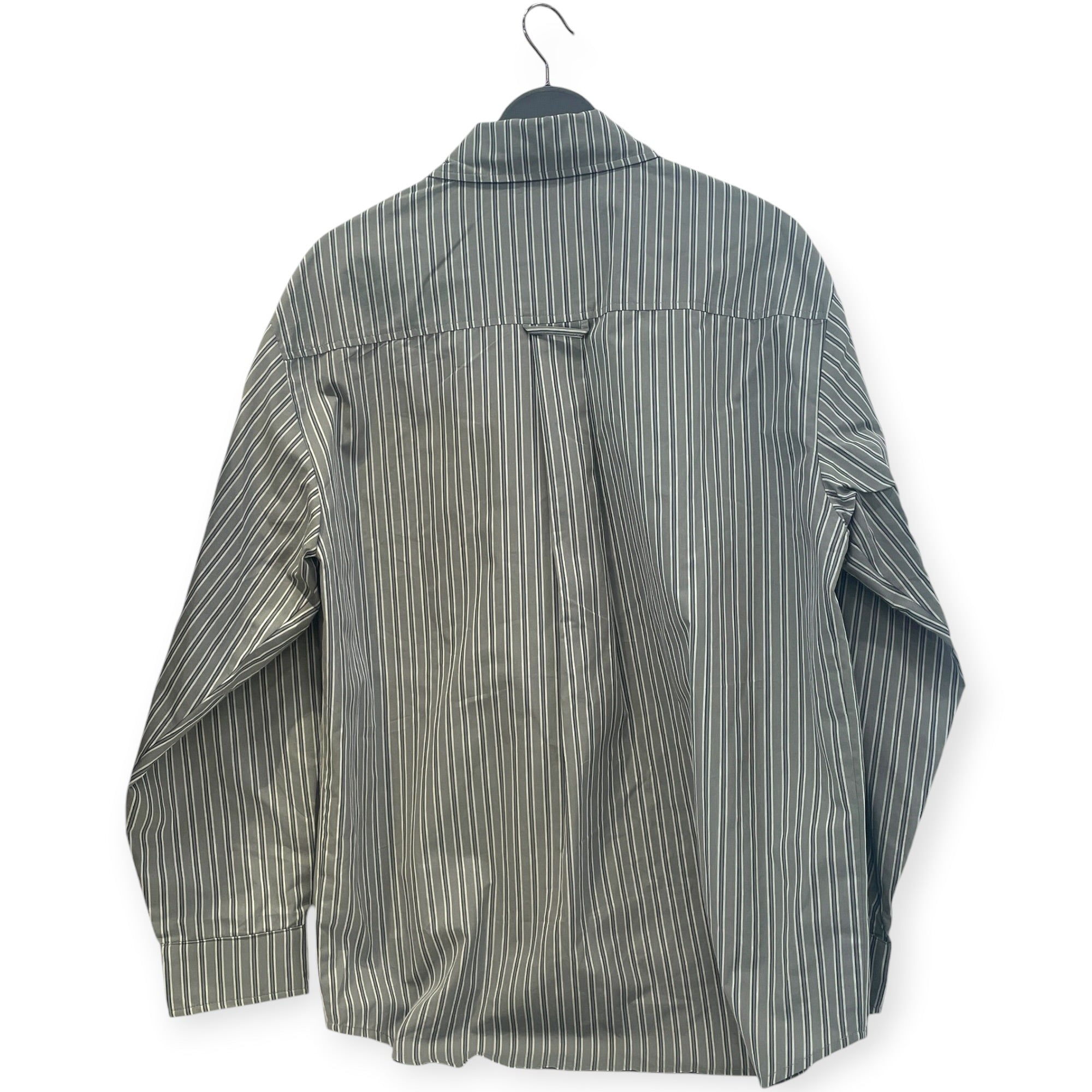 basketcase gallery/LS Shirt/L/Cotton/GRN/Stripe/Riot Button Up view 2