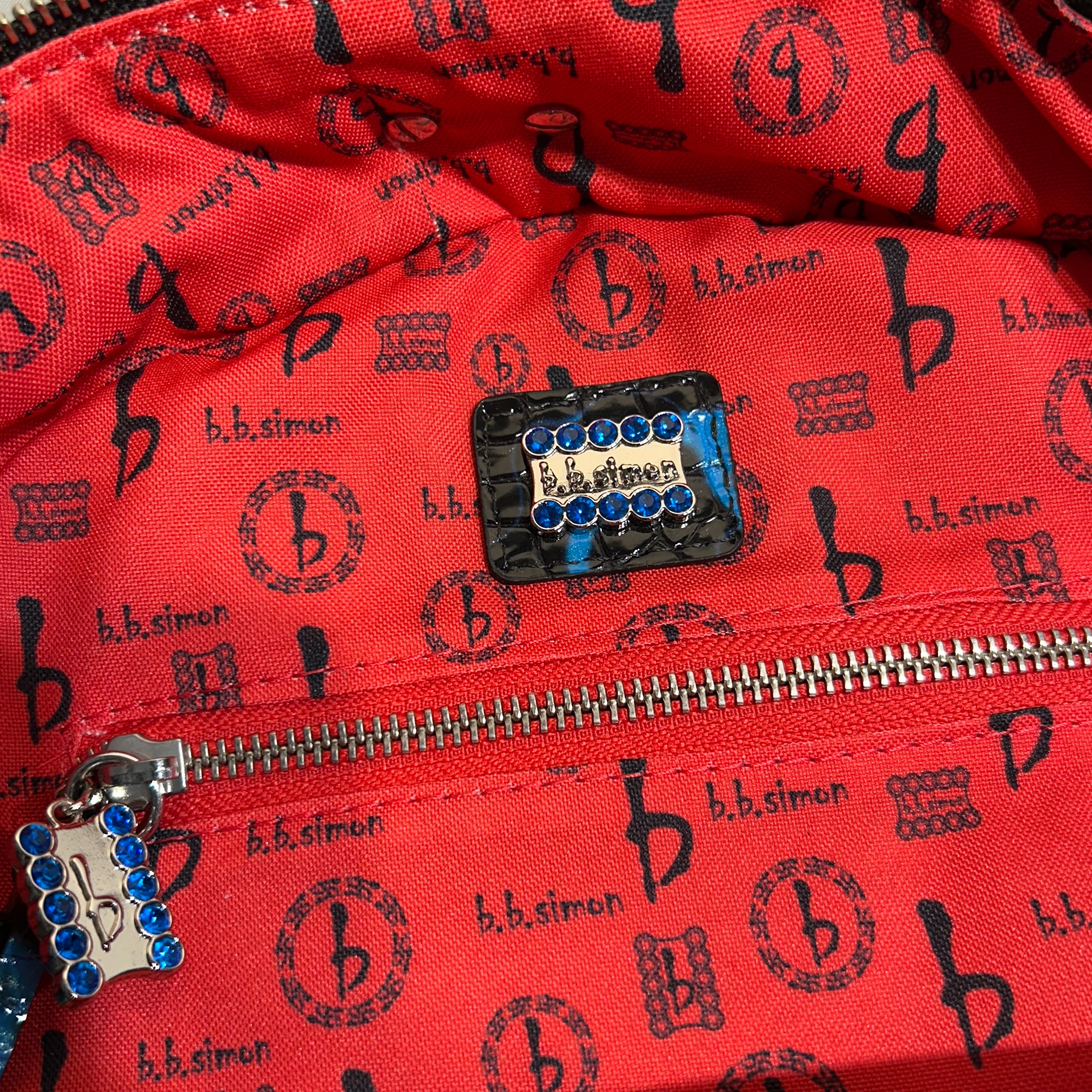 b.b.simon/Bag/All Over Print/Leather/BLK/ view 4