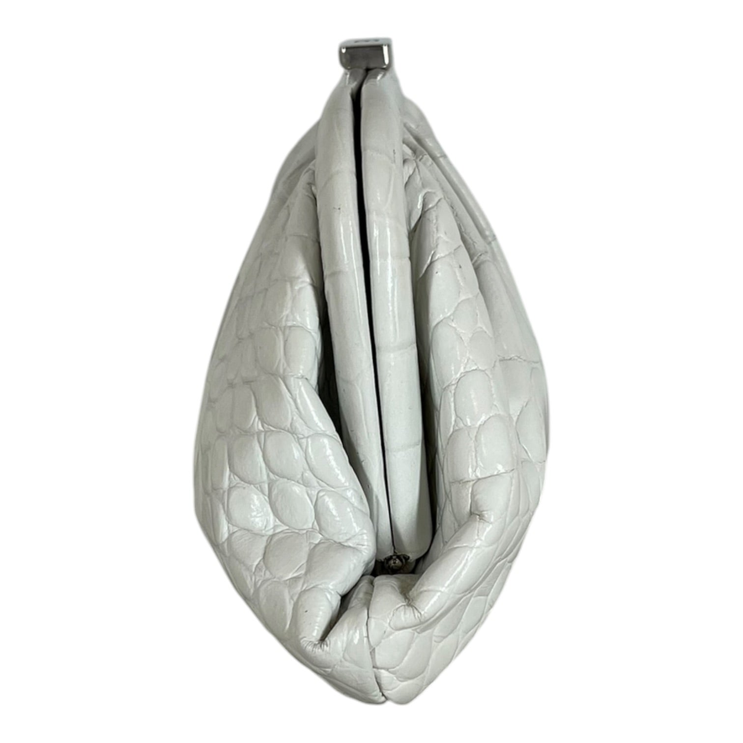 BALENCIAGA/Cross Body Bag/Leather/WHT/SMALL EMBOSSED LEATHER BAG view 3