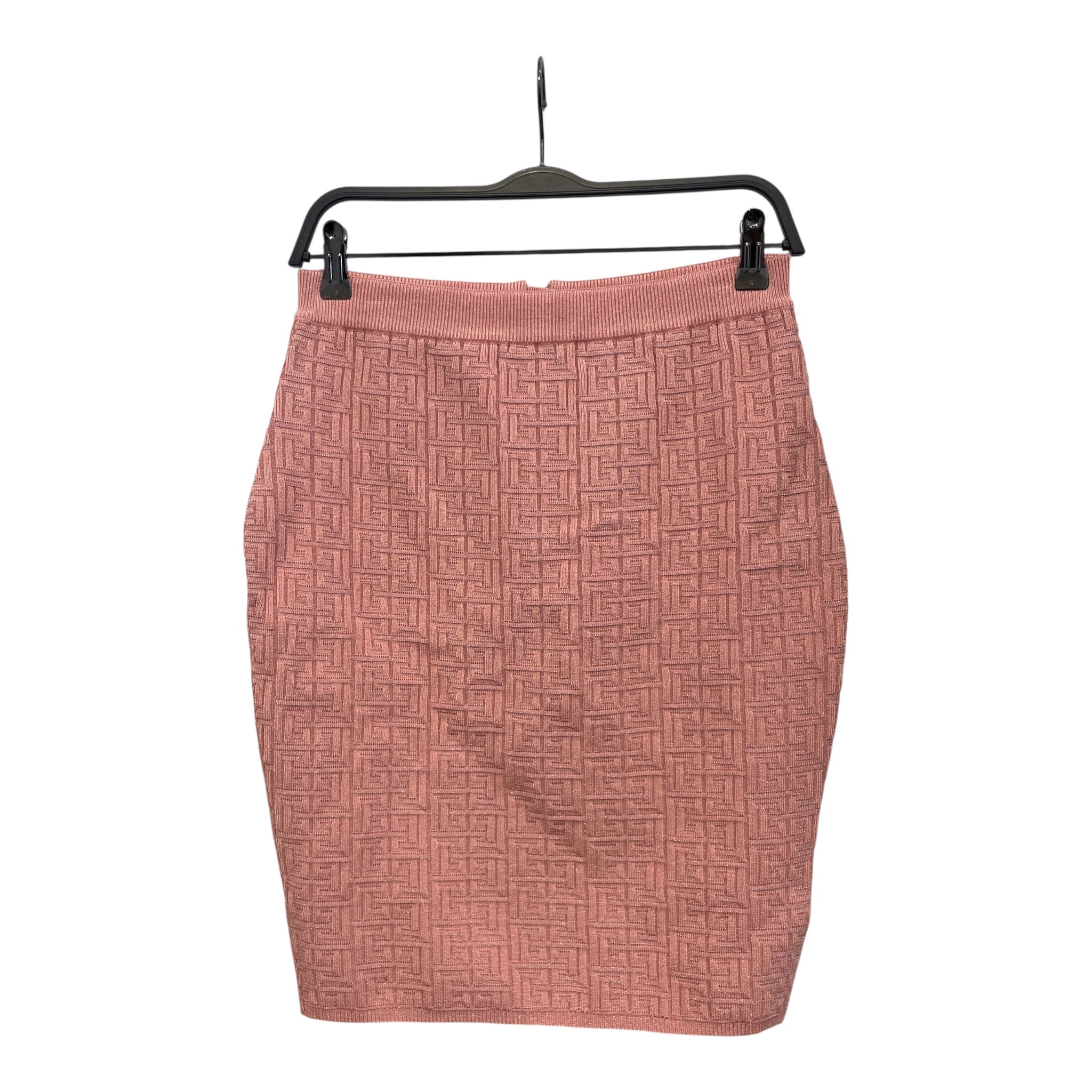 BALMAIN/Skirt/42/Monogram/PNK/PB Labyrinth Knit Skirt view 1