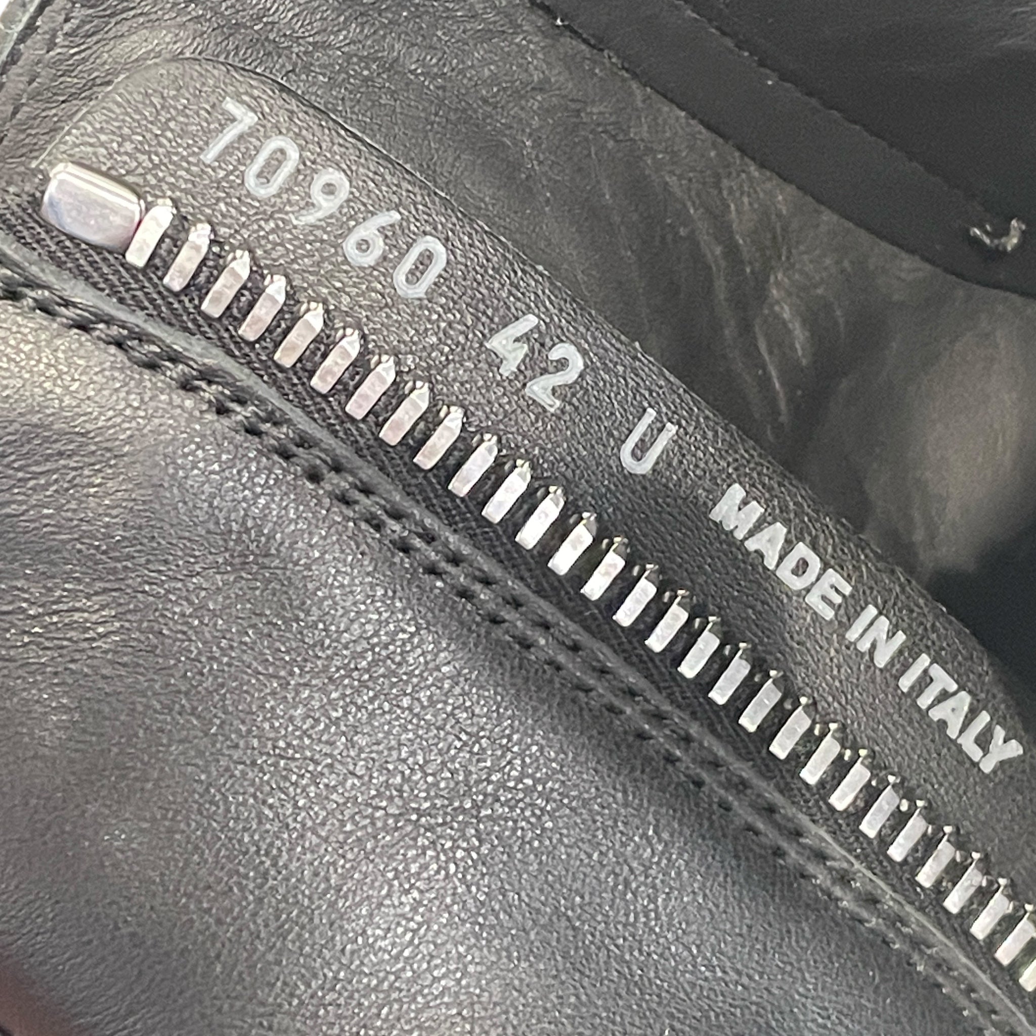 Rick Owens/Hi-Sneakers/US 9/Leather/BLK/HI-TOP LEATHER RAMONES view 6
