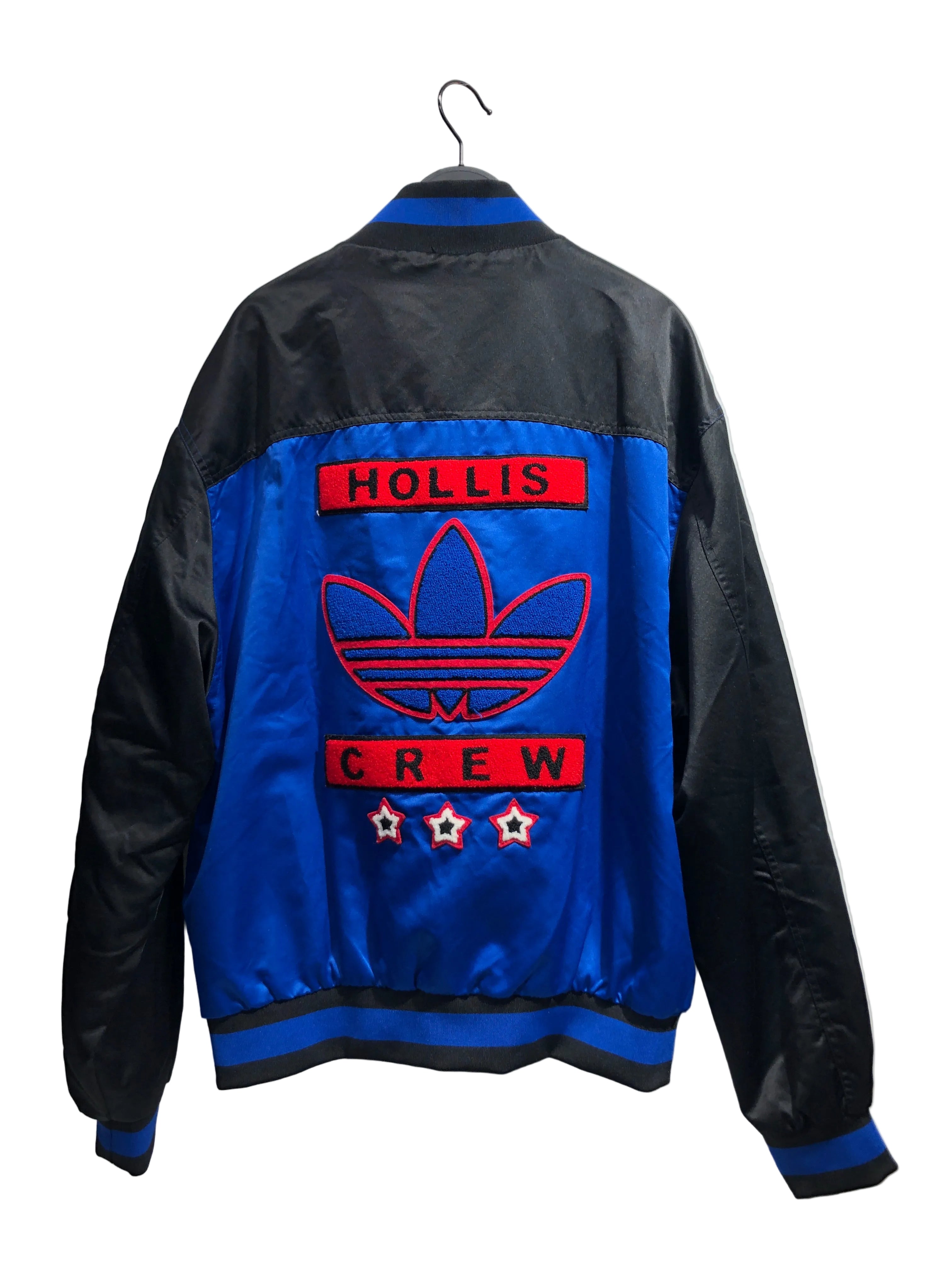 adidas/Jacket/L/Acrylic/BLU/Hollis Crew Bomber view 2