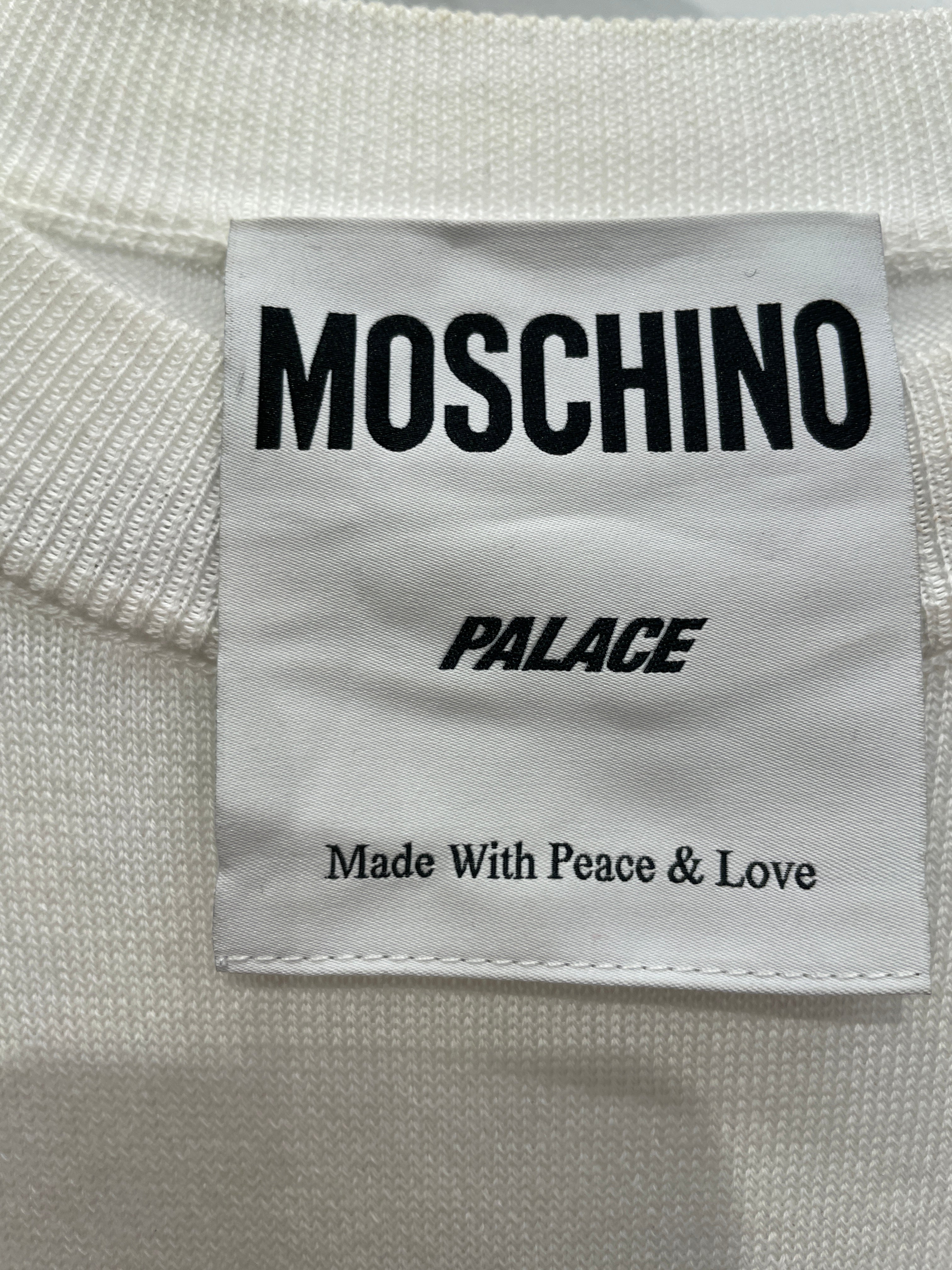 MOSCHINO/PALACE/Sweater/40/Cotton/WHT/KNIT DUCK SWEATER view 4