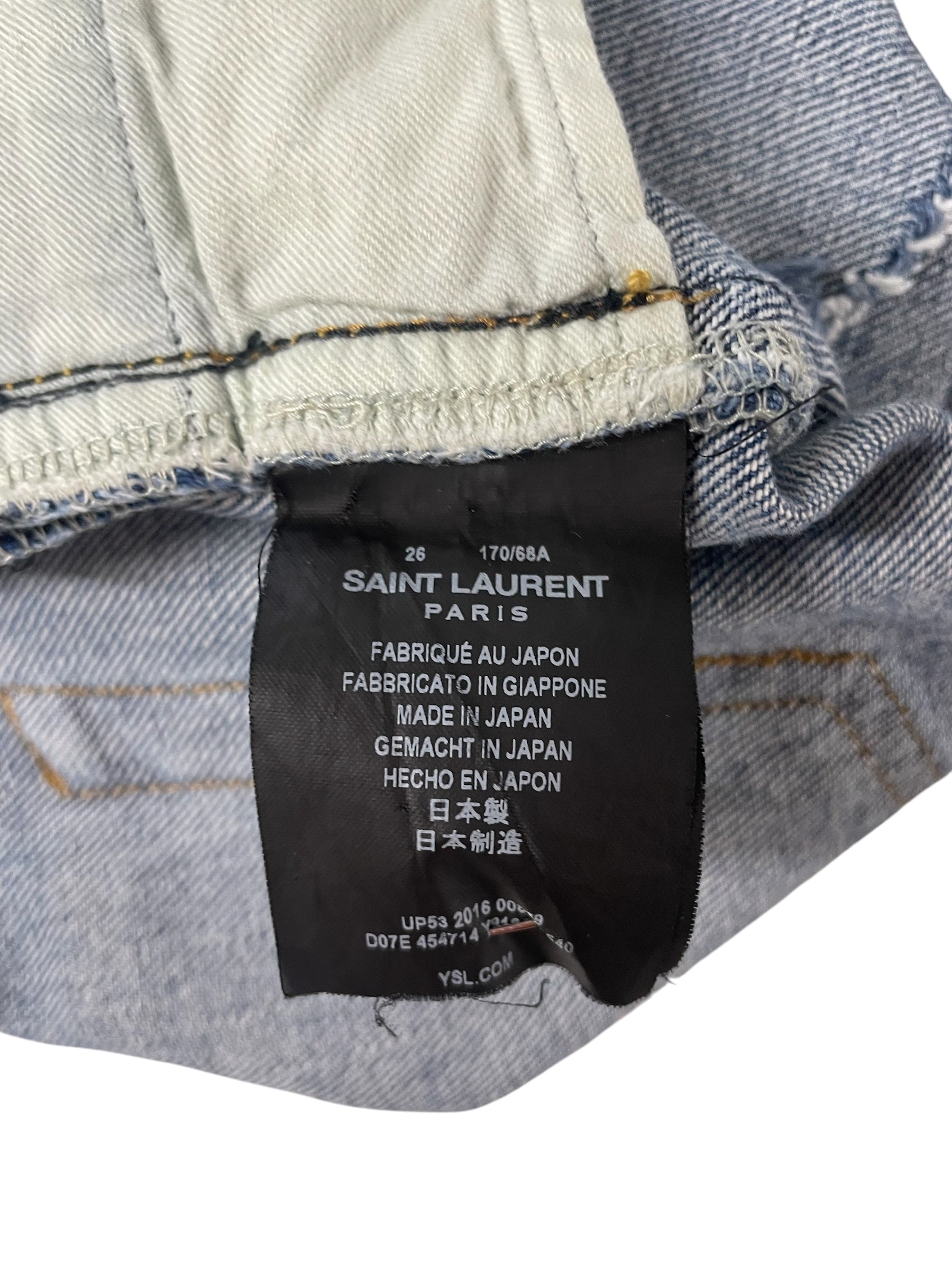 SAINT LAURENT/Skinny Pants/26/Denim/BLU/Button Fly/UP53 2016 00879 D02 M/SK-LW view 8