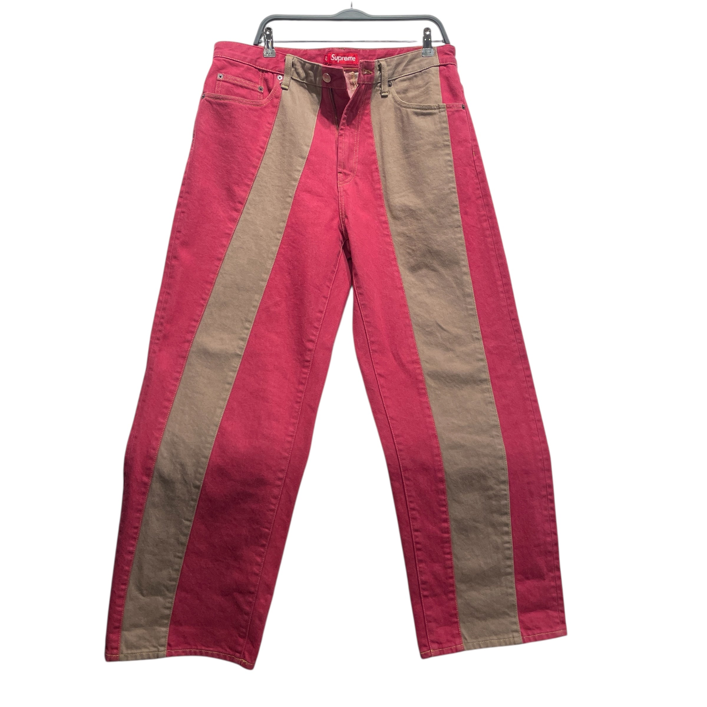 Supreme/Pants/32/Cotton/MLT/paneled stripe view 1