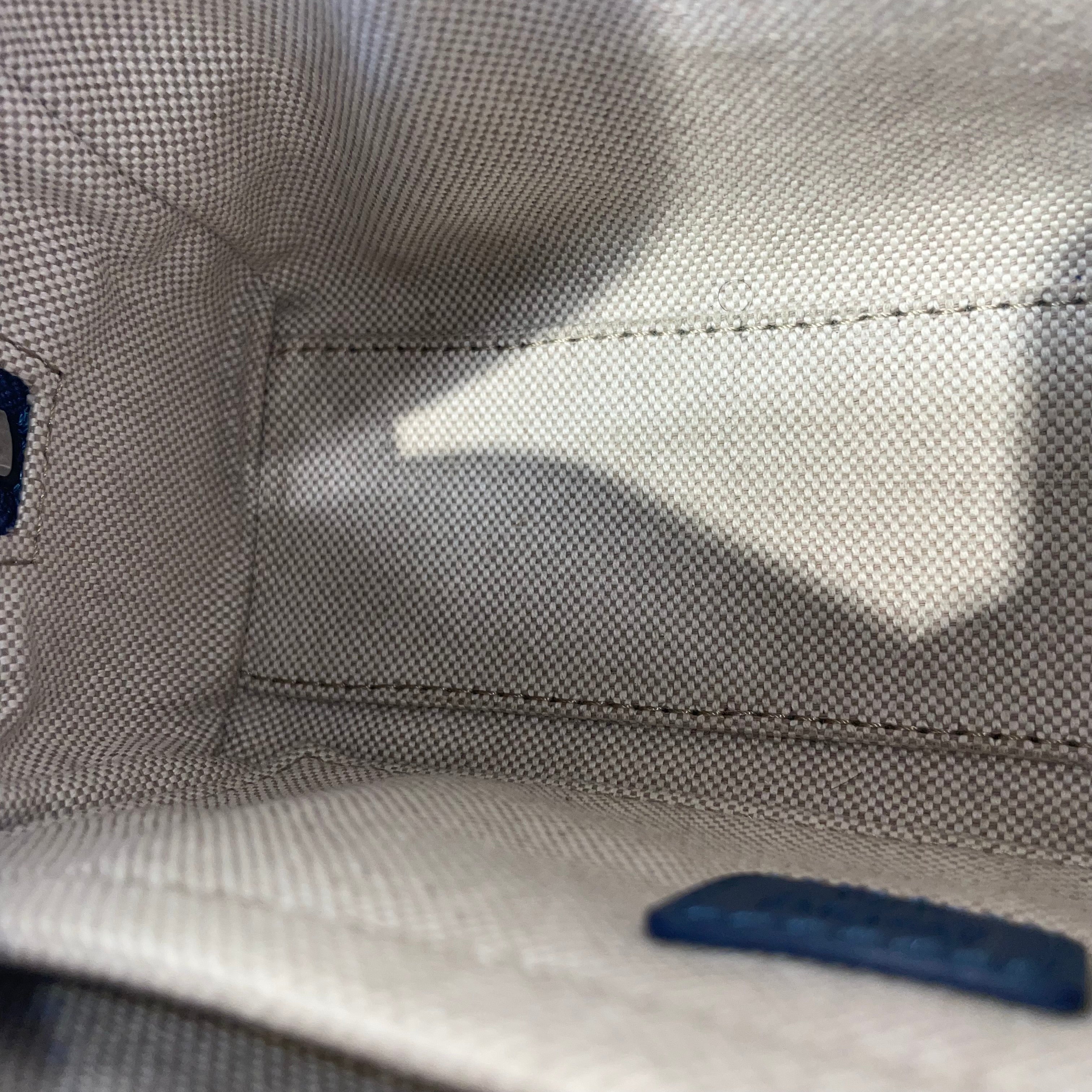 MCM/Cross Body Bag/Monogram/Cotton/BLU/ view 5