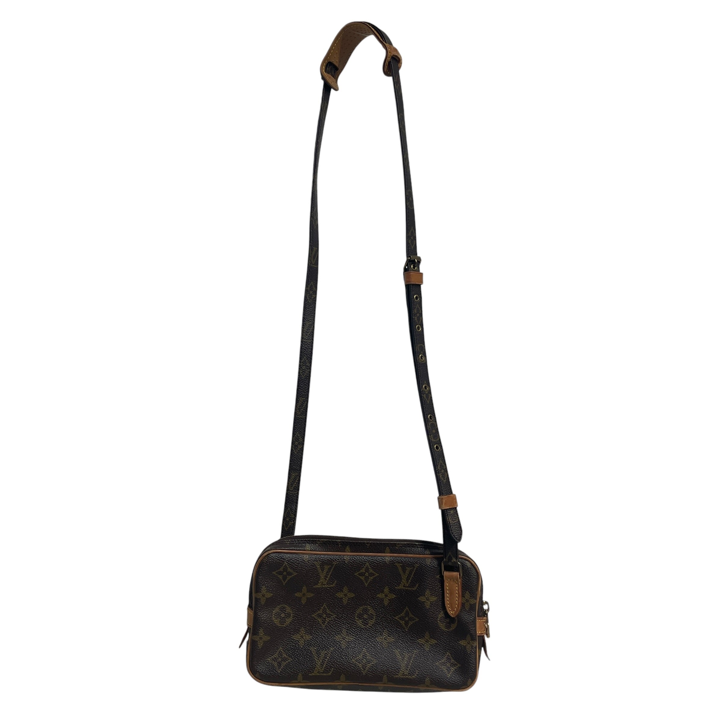 LOUIS VUITTON/Cross Body Bag/Monogram/Leather/BRW/Marly Bandouliere Shoulder Bag view 2