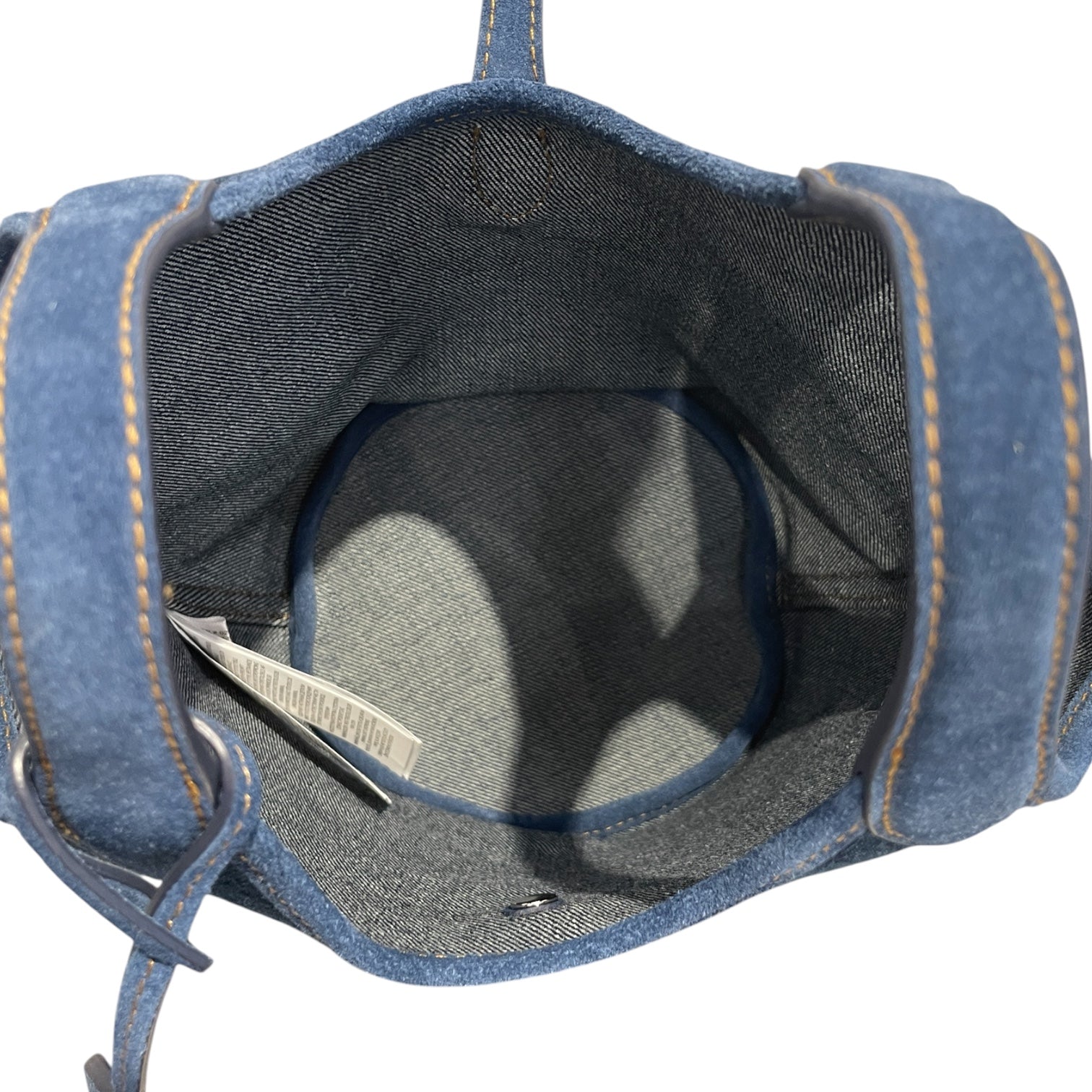 POLO RALPH LAUREN/Hand Bag/Denim/NVY/SUEDE DOUBLE HANDLE view 3
