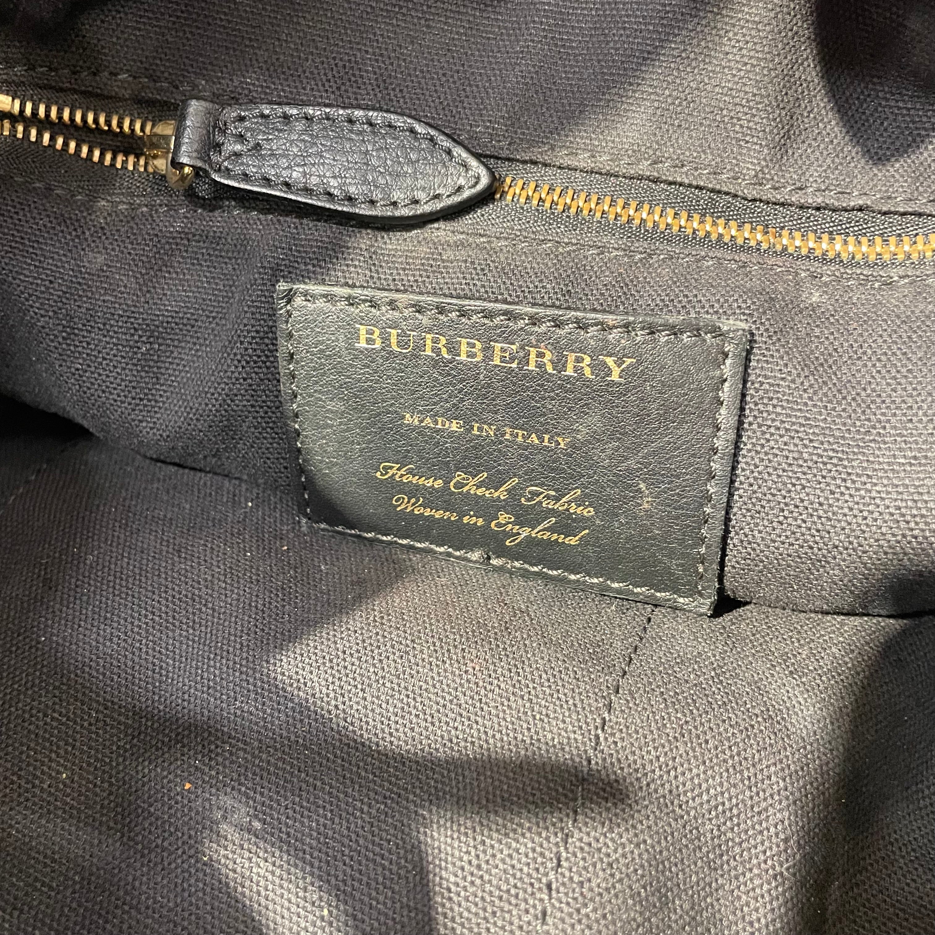BURBERRY/Hand Bag/Plaid/BEG/ashby cloth handbag view 3
