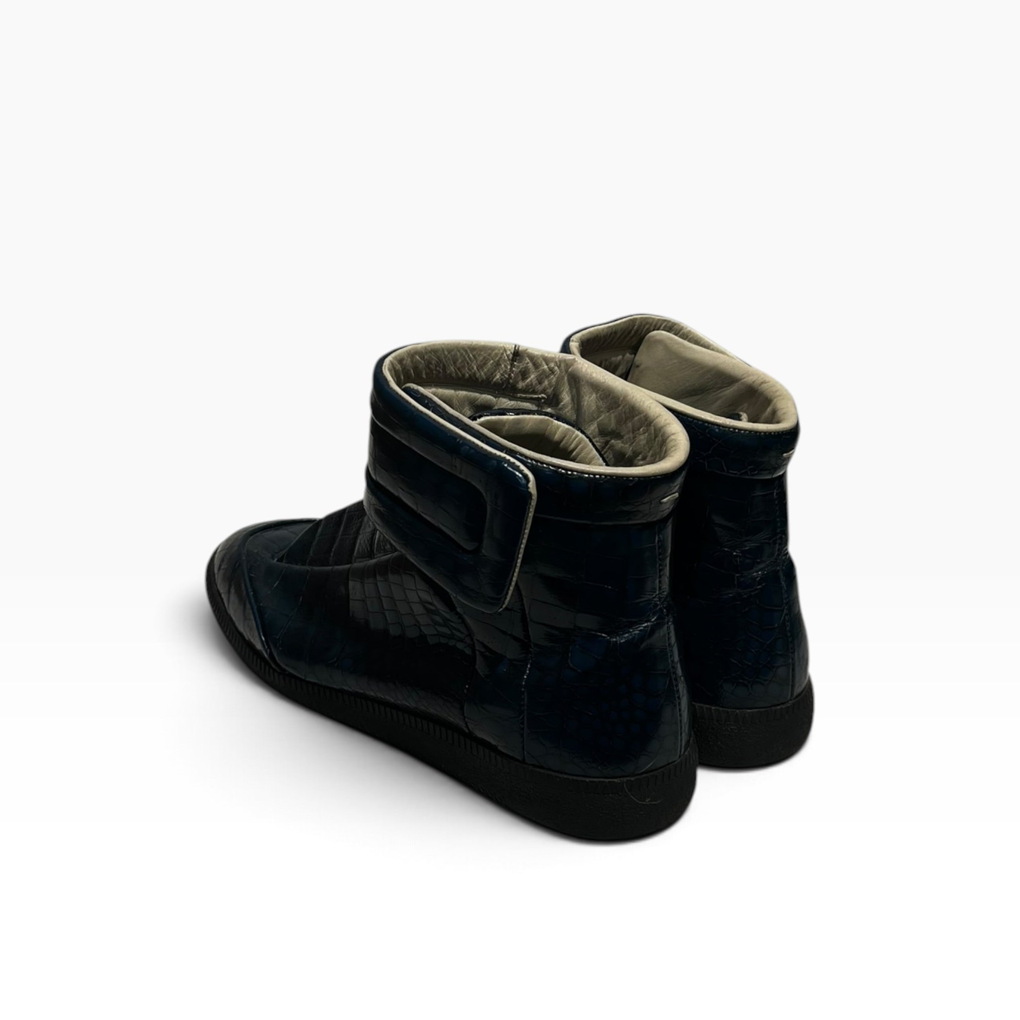 Maison Margiela/Hi-Sneakers/EU 43/BLU/velcro strap view 2